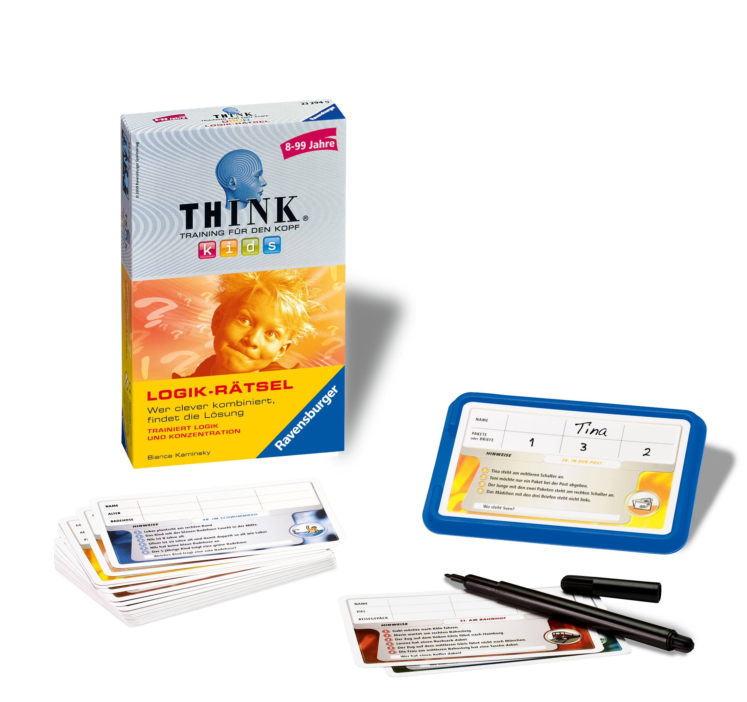 Beispielinhalt (Bild) Ravensburger 23294 - Think Kids Logik-Rätsel
