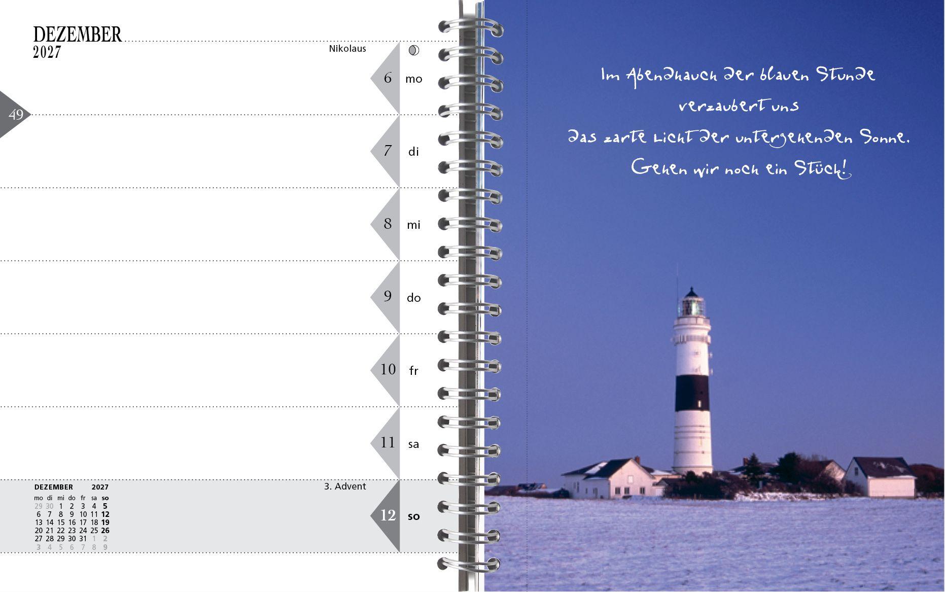 Beispielinhalt (Bild) Sylt-die Insel 2027 Tischkalender