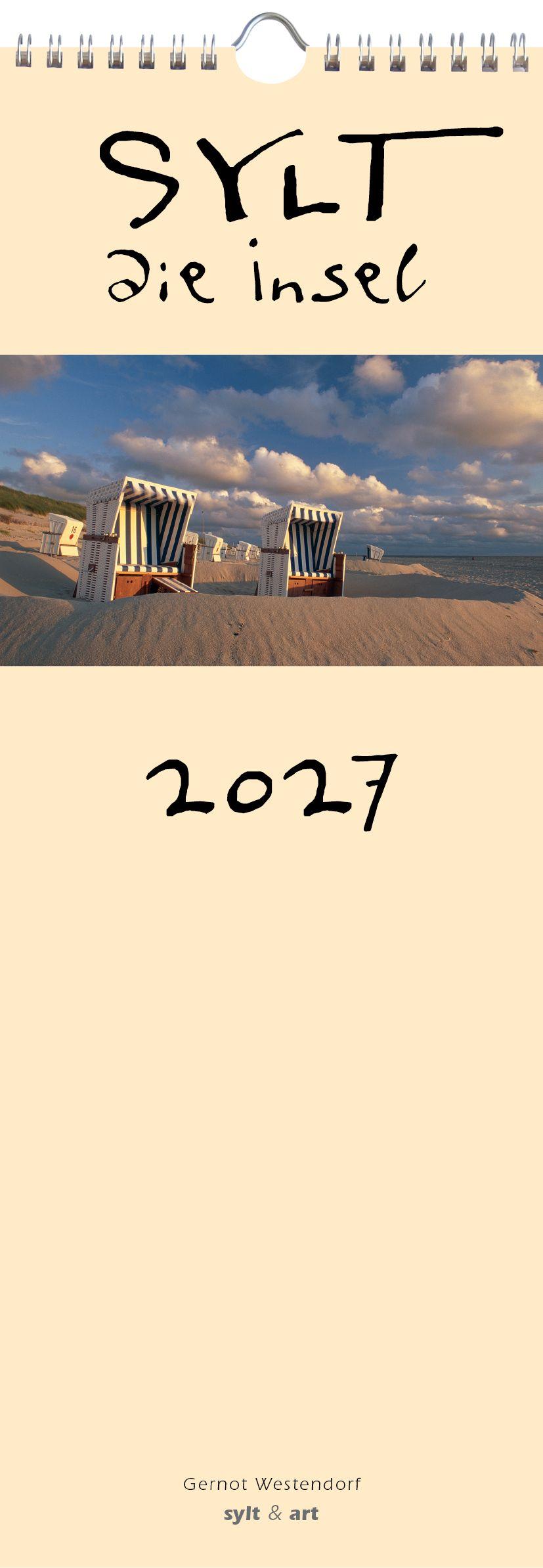 Vorderes Coverbild Sylt-die Insel 2027 Streifenkalender