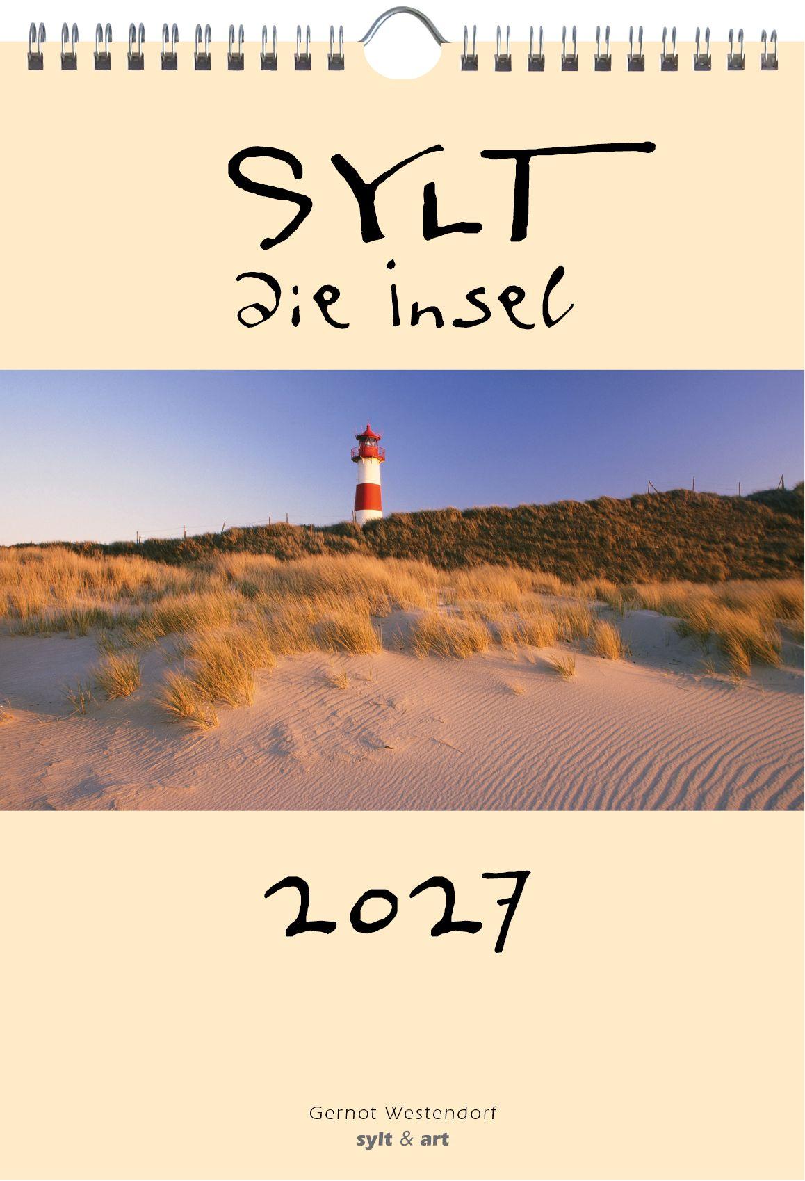 Vorderes Coverbild Sylt-die Insel 2027 A4 Kalender