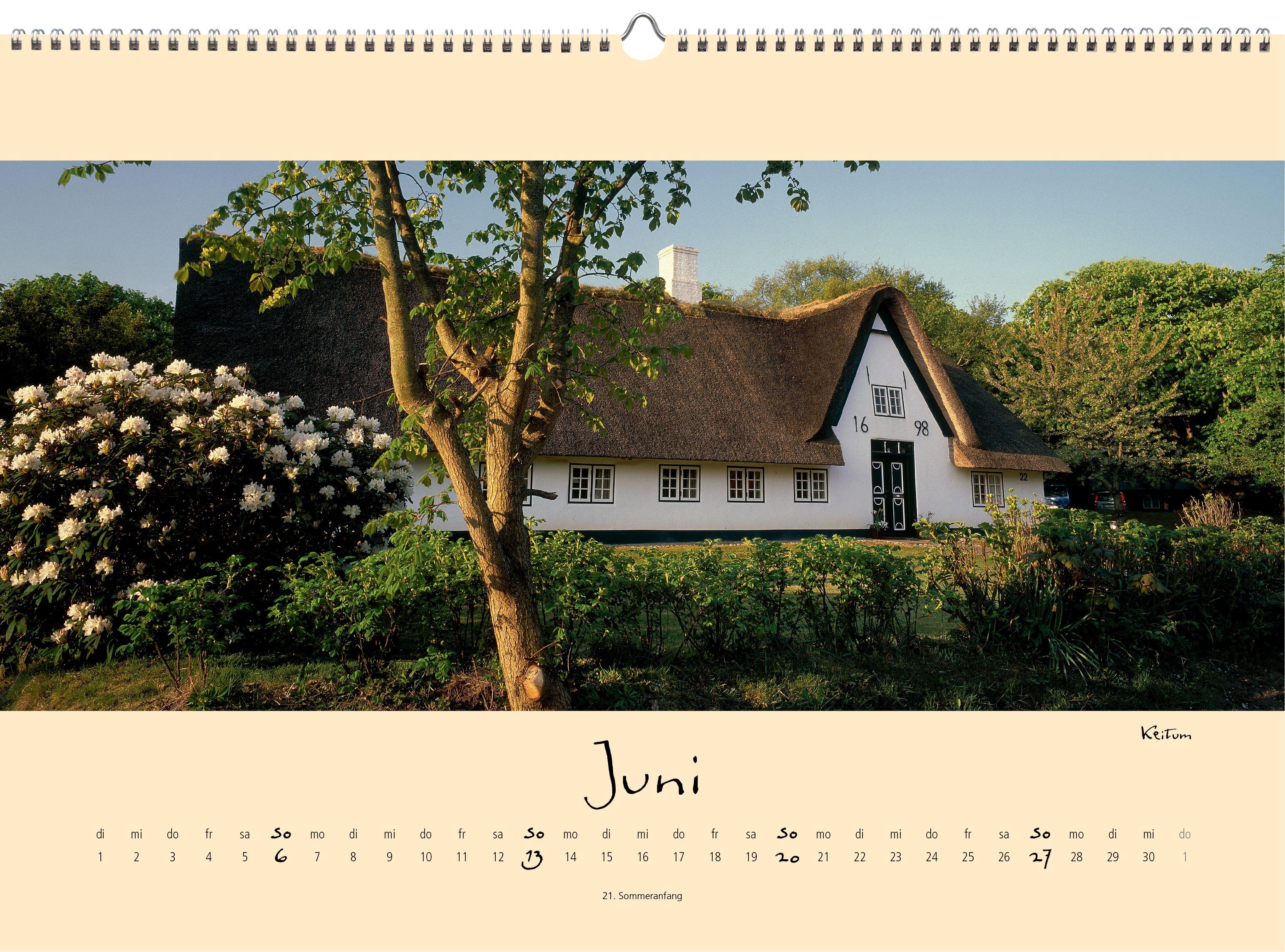 Beispielinhalt (Bild) Sylt-die Insel 2027 Panoramakalender