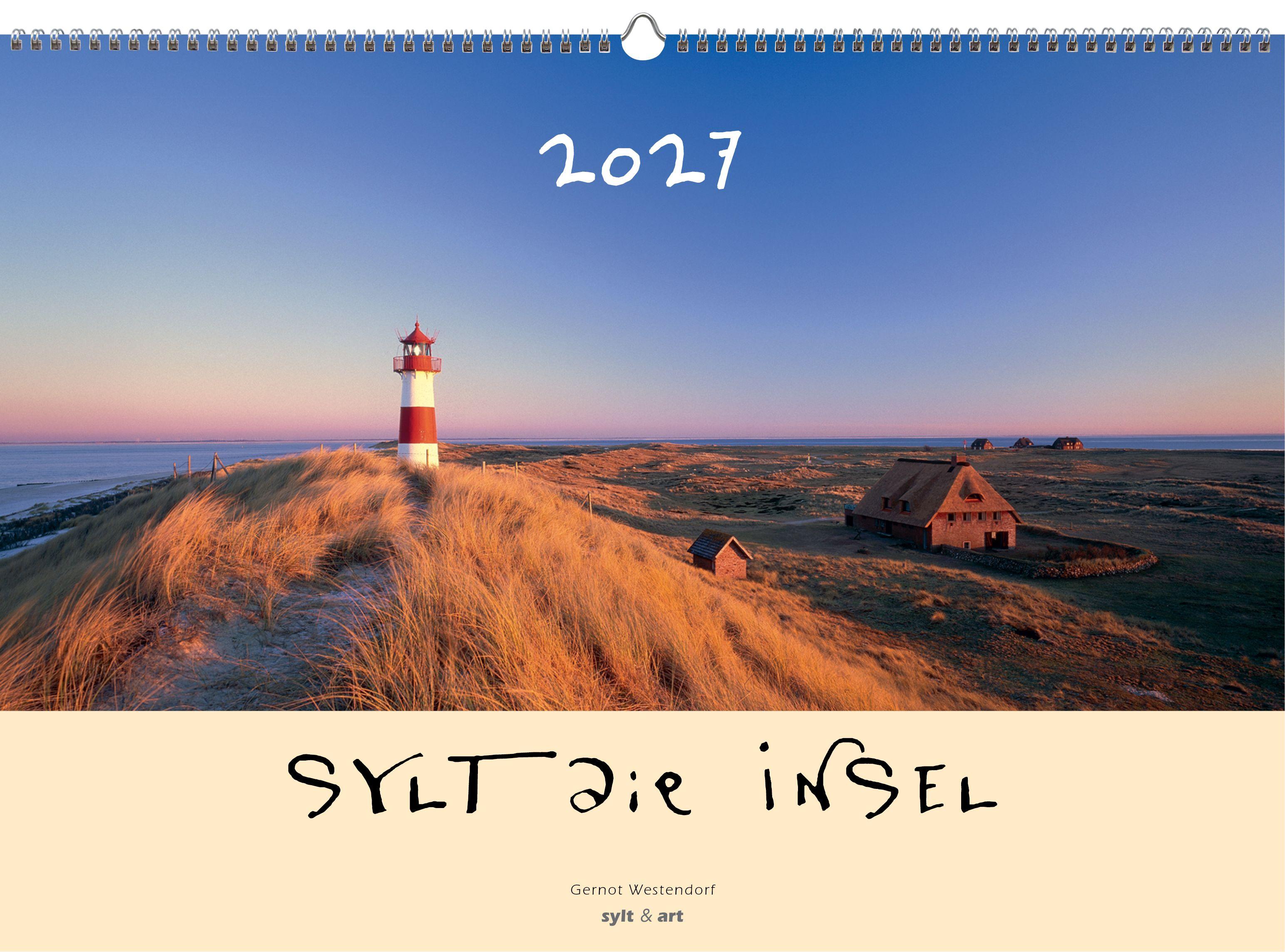 Vorderes Coverbild Sylt-die Insel 2027 Panoramakalender