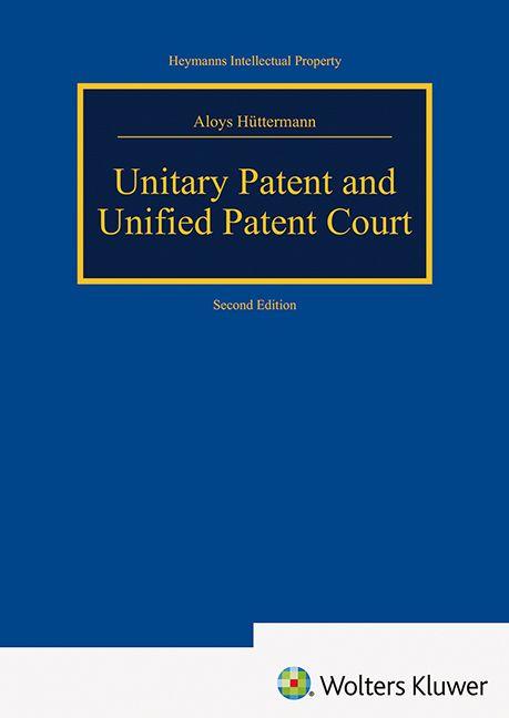 Vorderes Coverbild Unitary Patent and Unified Patent Court