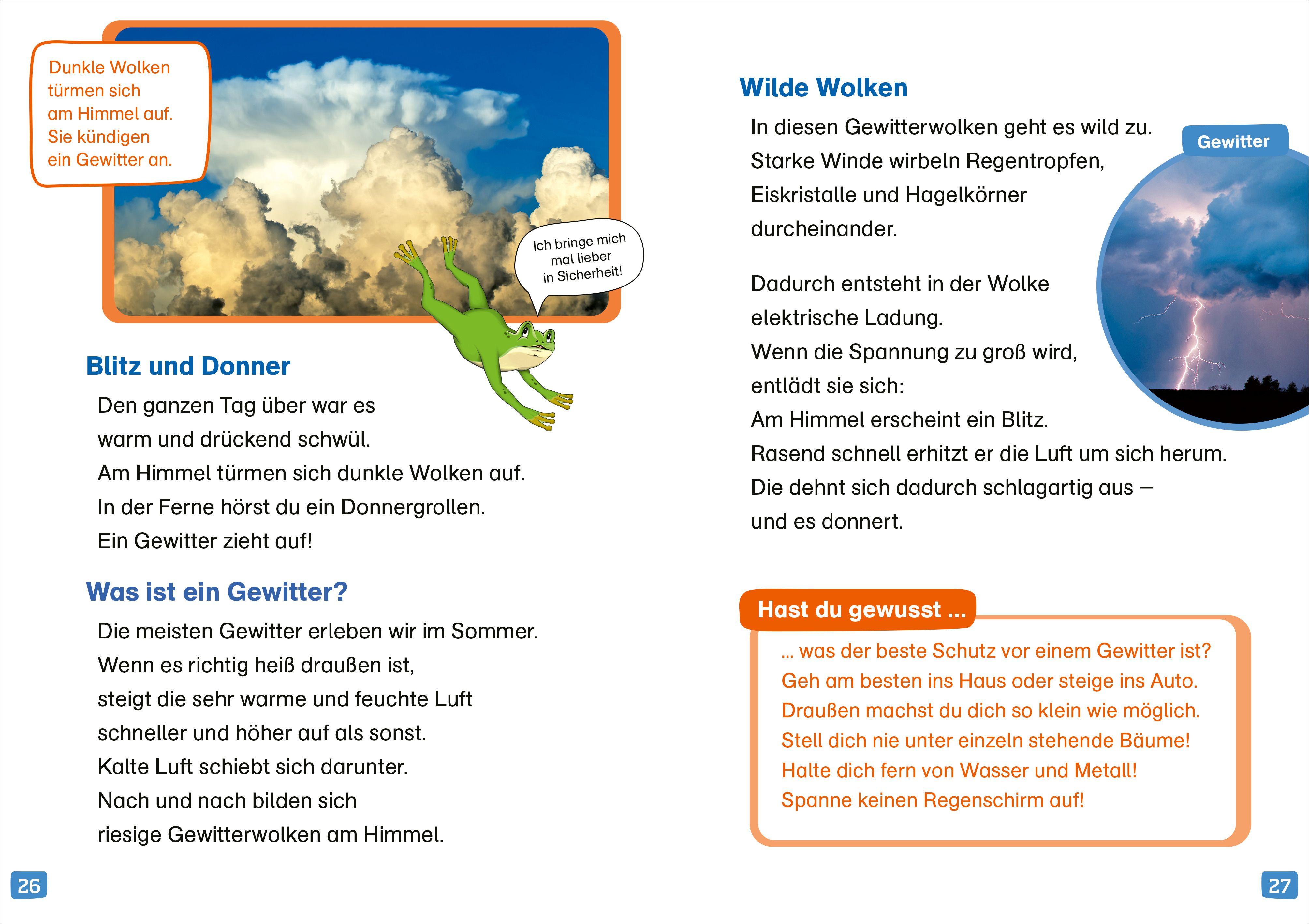 Beispielinhalt (Bild) WAS IST WAS Erstes Lesen. Wetter