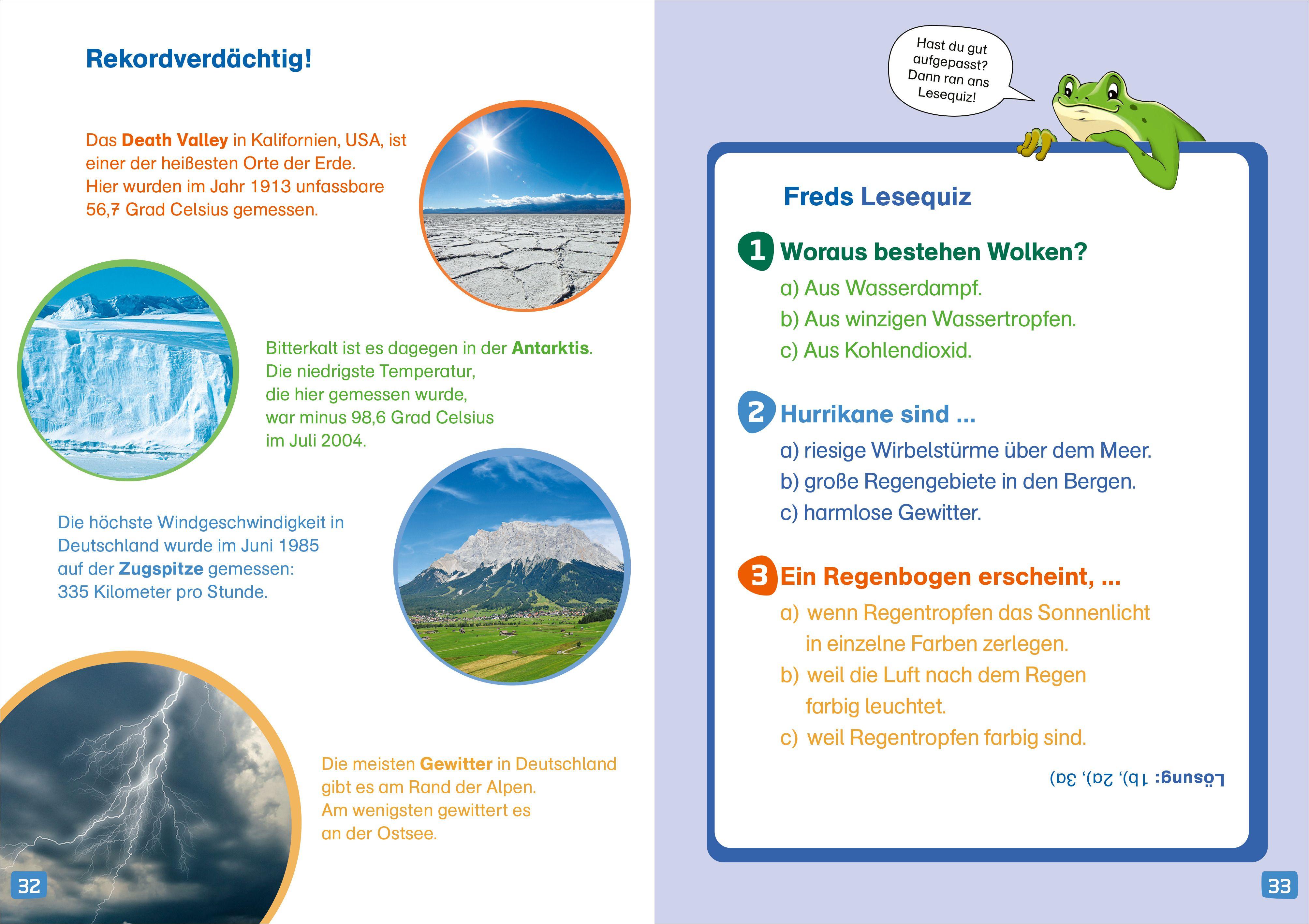 Beispielinhalt (Bild) WAS IST WAS Erstes Lesen. Wetter