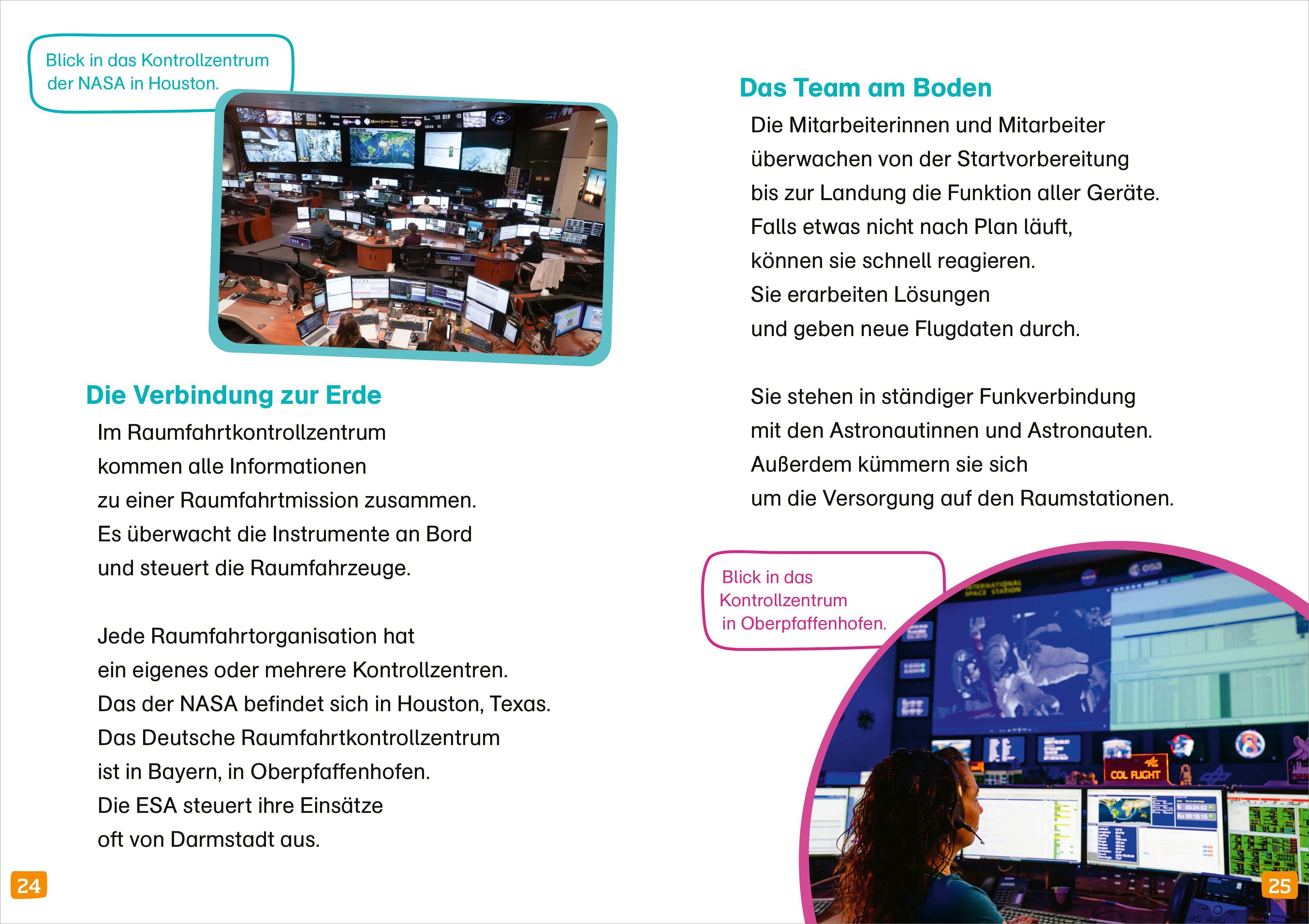 Beispielinhalt (Bild) WAS IST WAS Erstes Lesen SPACE: Abenteuer Raumfahrt