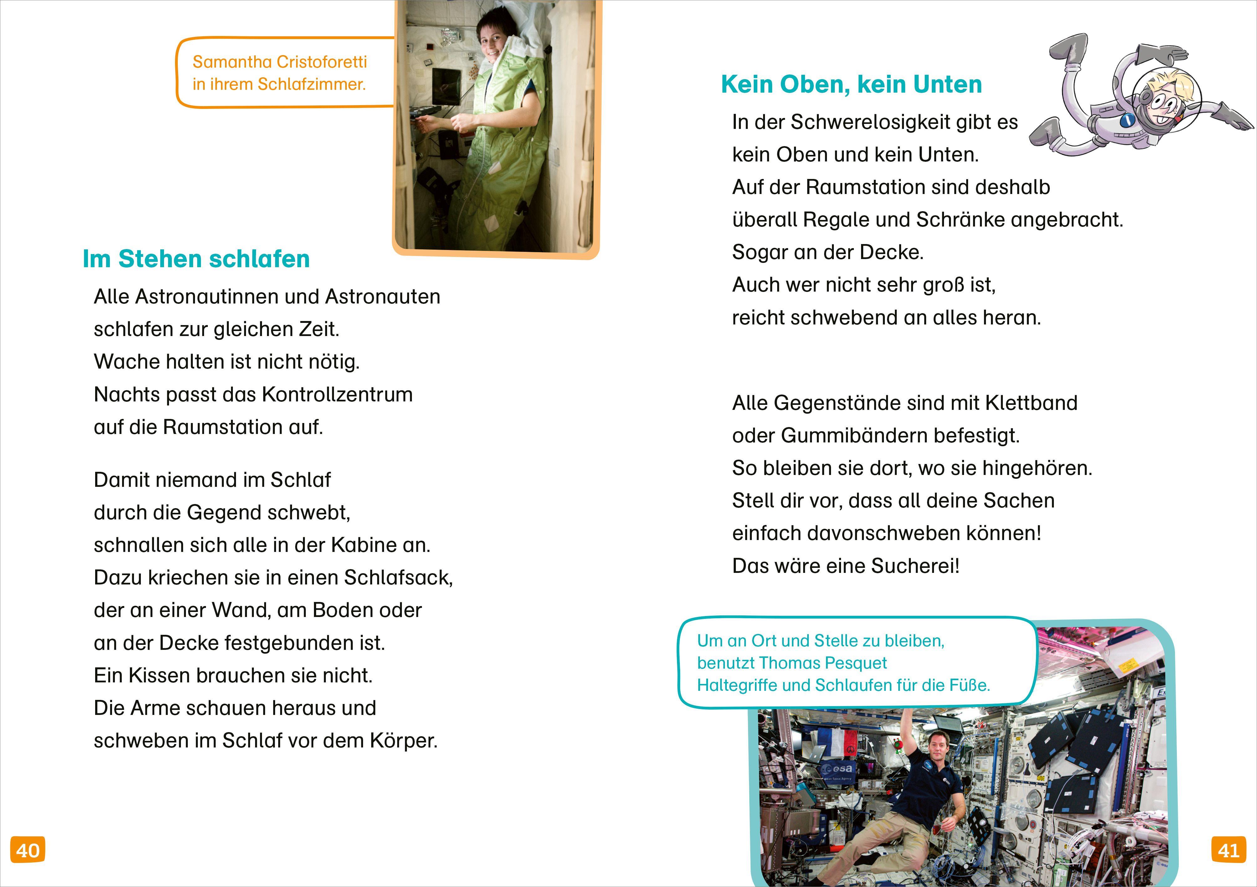 Beispielinhalt (Bild) WAS IST WAS Erstes Lesen SPACE: Komm mit ins All!