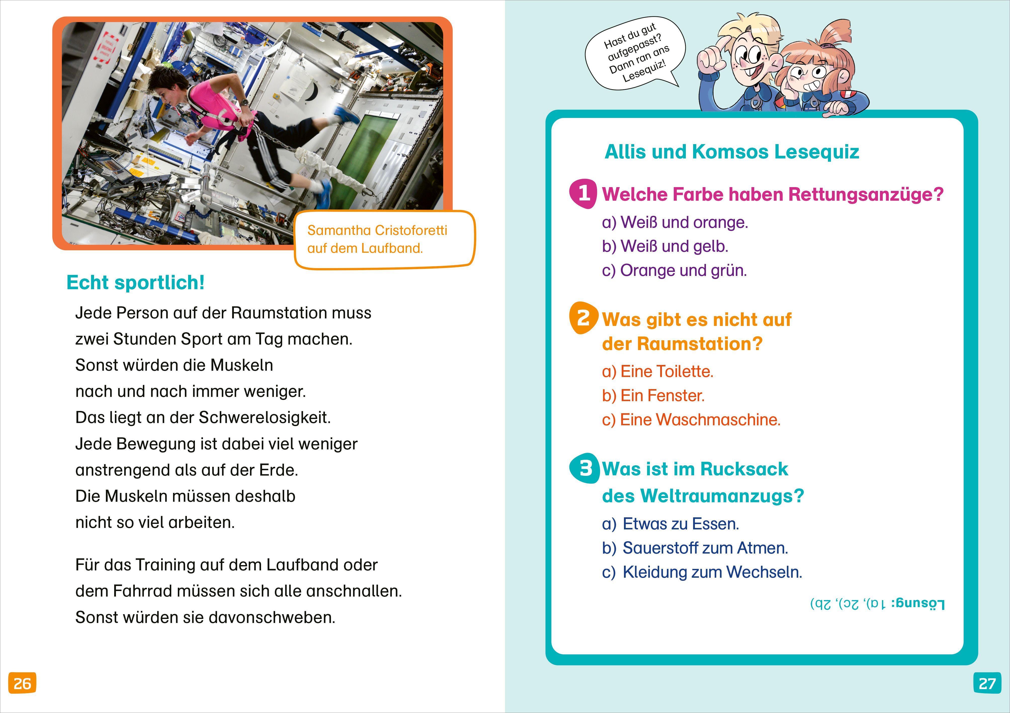 Beispielinhalt (Bild) WAS IST WAS Erstes Lesen SPACE: Komm mit ins All!