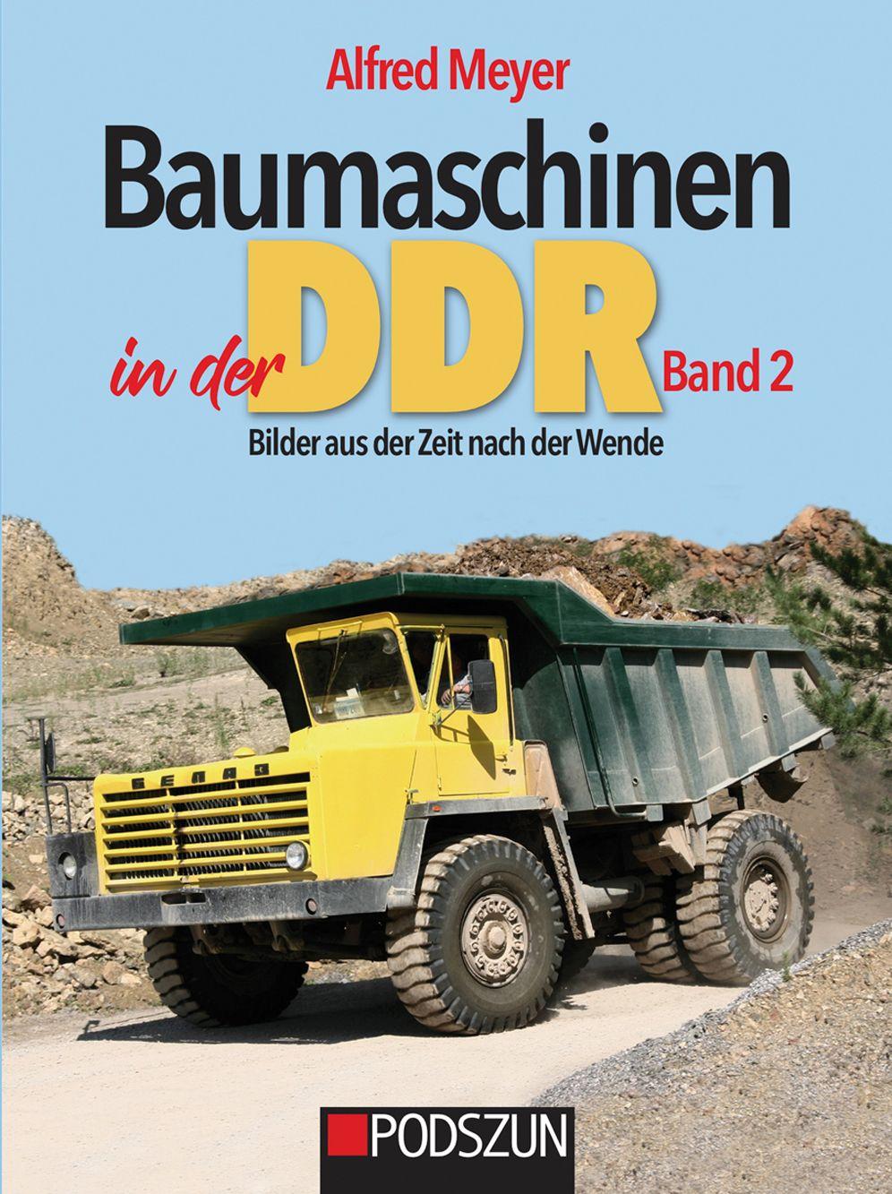 Vorderes Coverbild Baumaschinen in der DDR Band 2