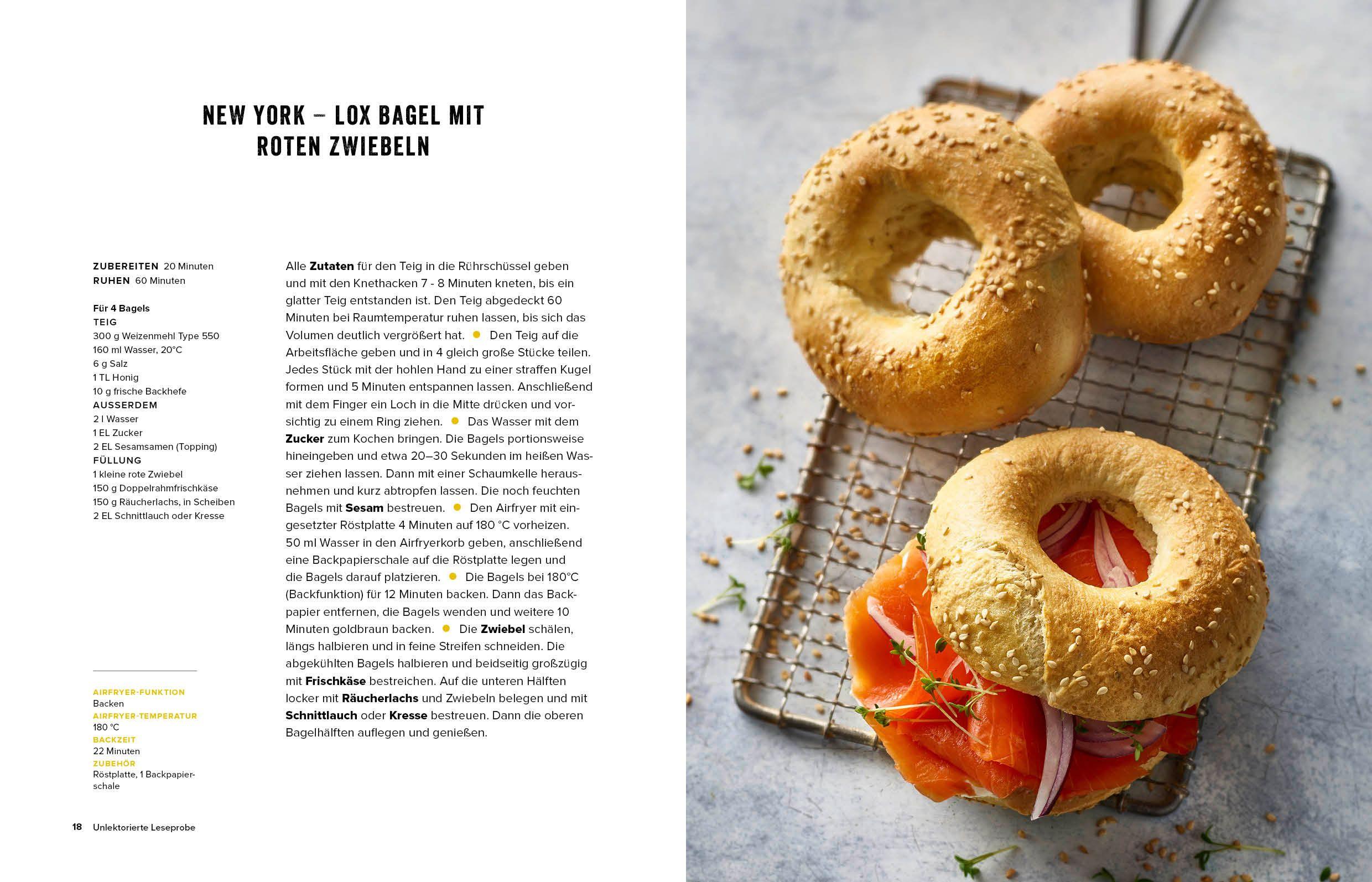 Beispielinhalt (Bild) Airfryer-Blitzrezepte Backen