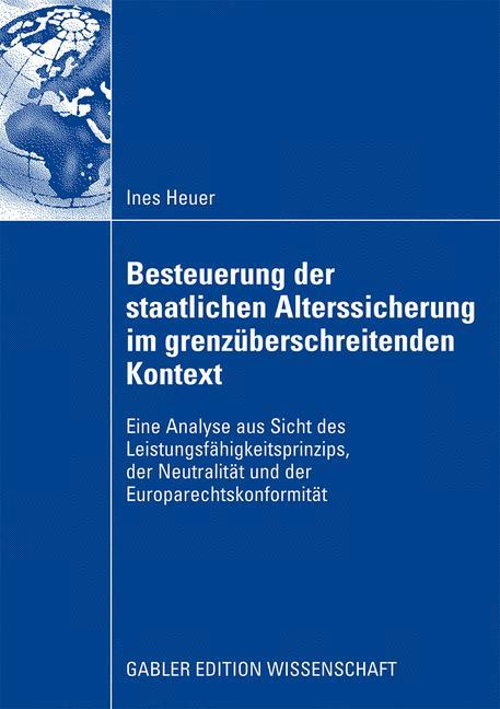 Vorderes Coverbild Besteuerung der staatlichen Alterssicherung im grenzüberschreitenden Kontext