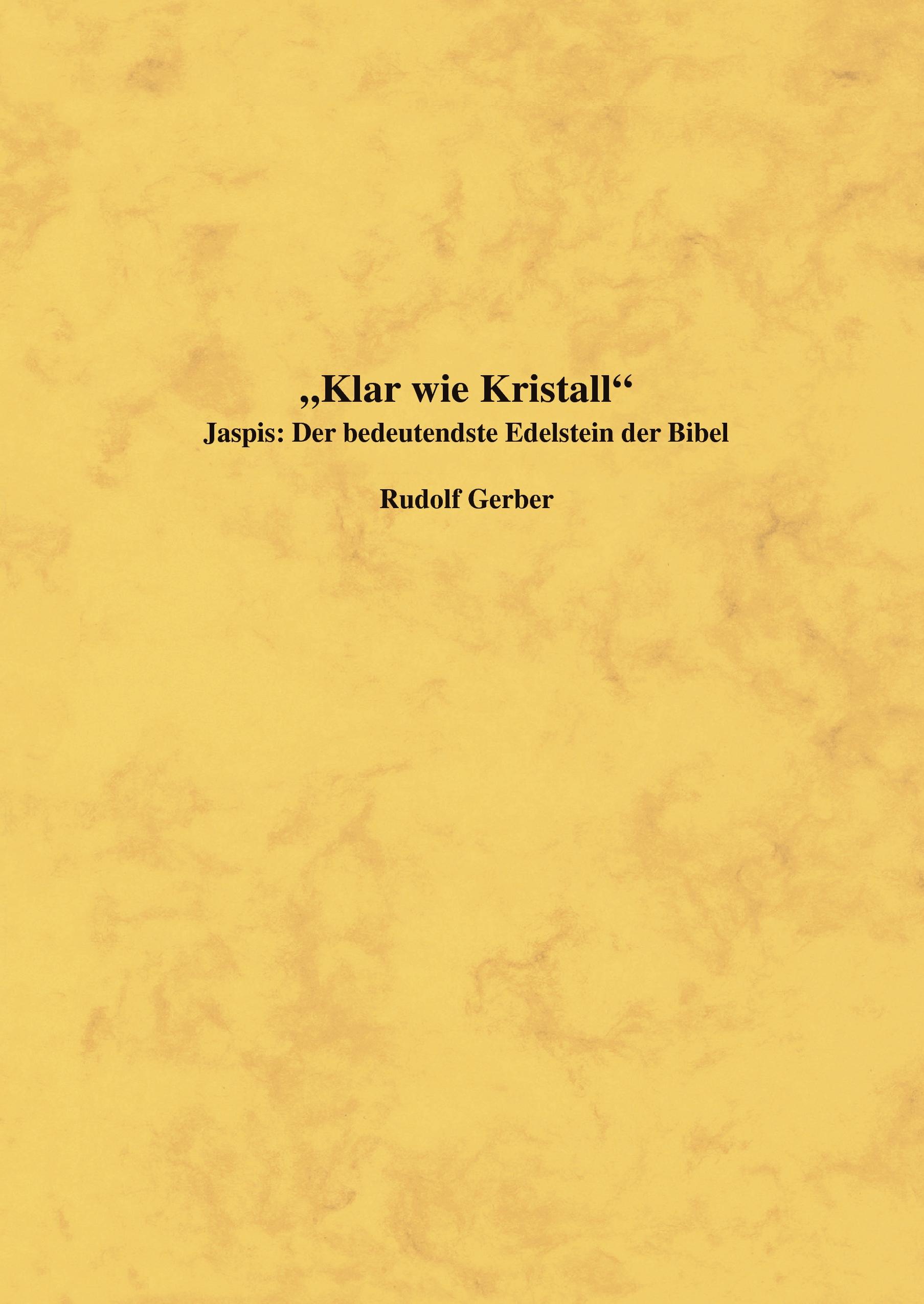 Vorderes Coverbild Klar wie Kristall