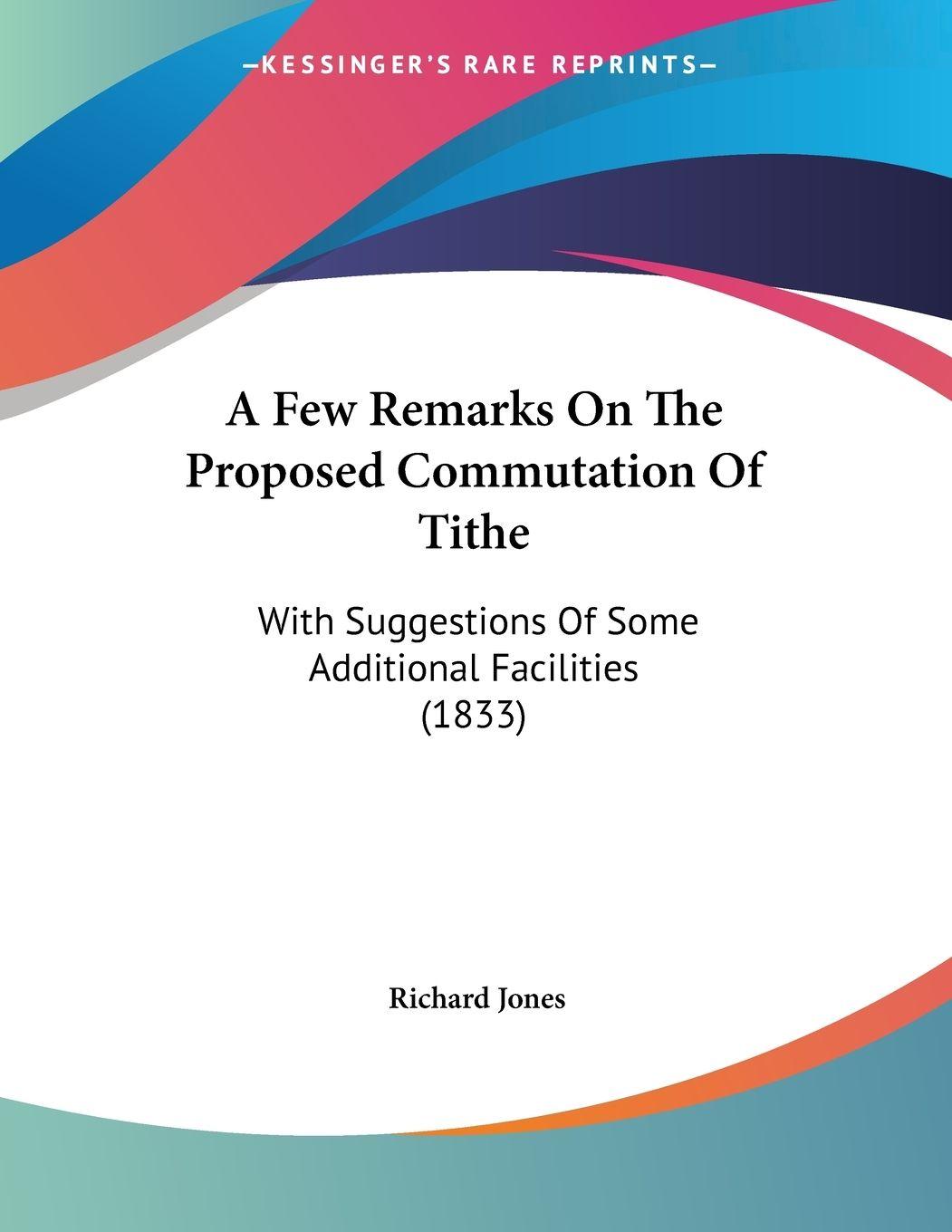 Vorderes Coverbild A Few Remarks On The Proposed Commutation Of Tithe