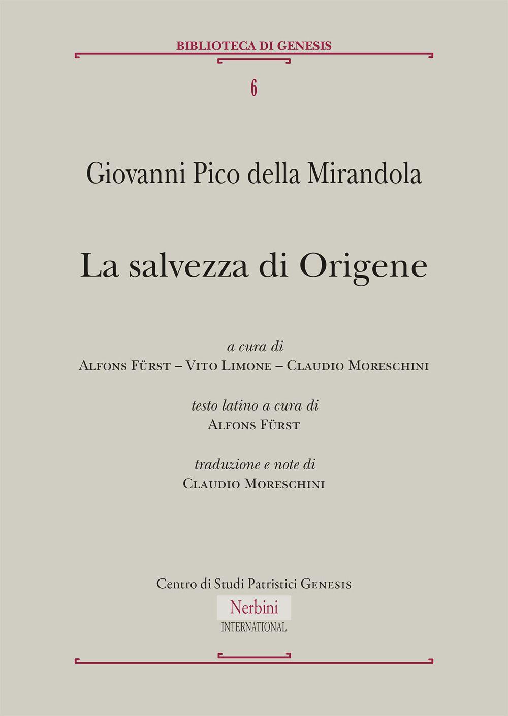 Vorderes Coverbild La salvezza di Origene