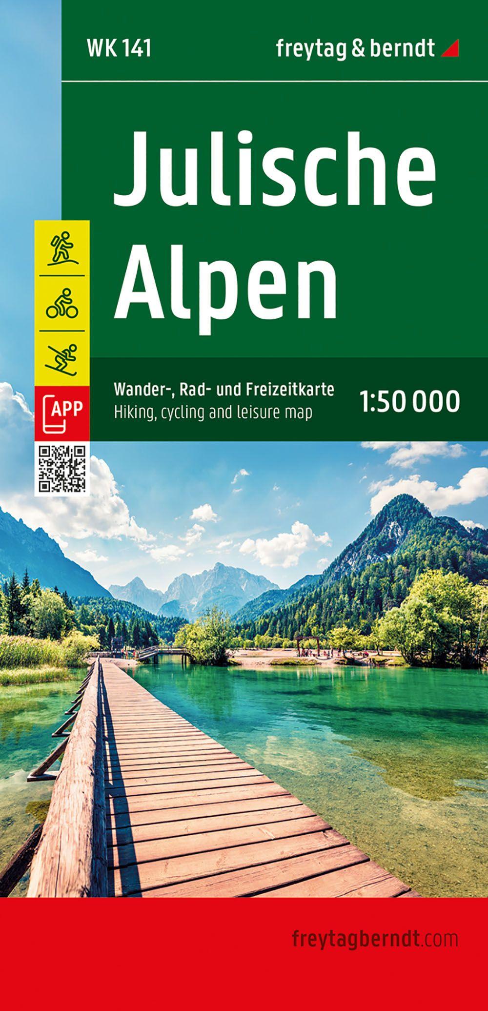 Vorderes Coverbild freytag & berndt Wanderkarte WK 141 Julische Alpen 1:50.000