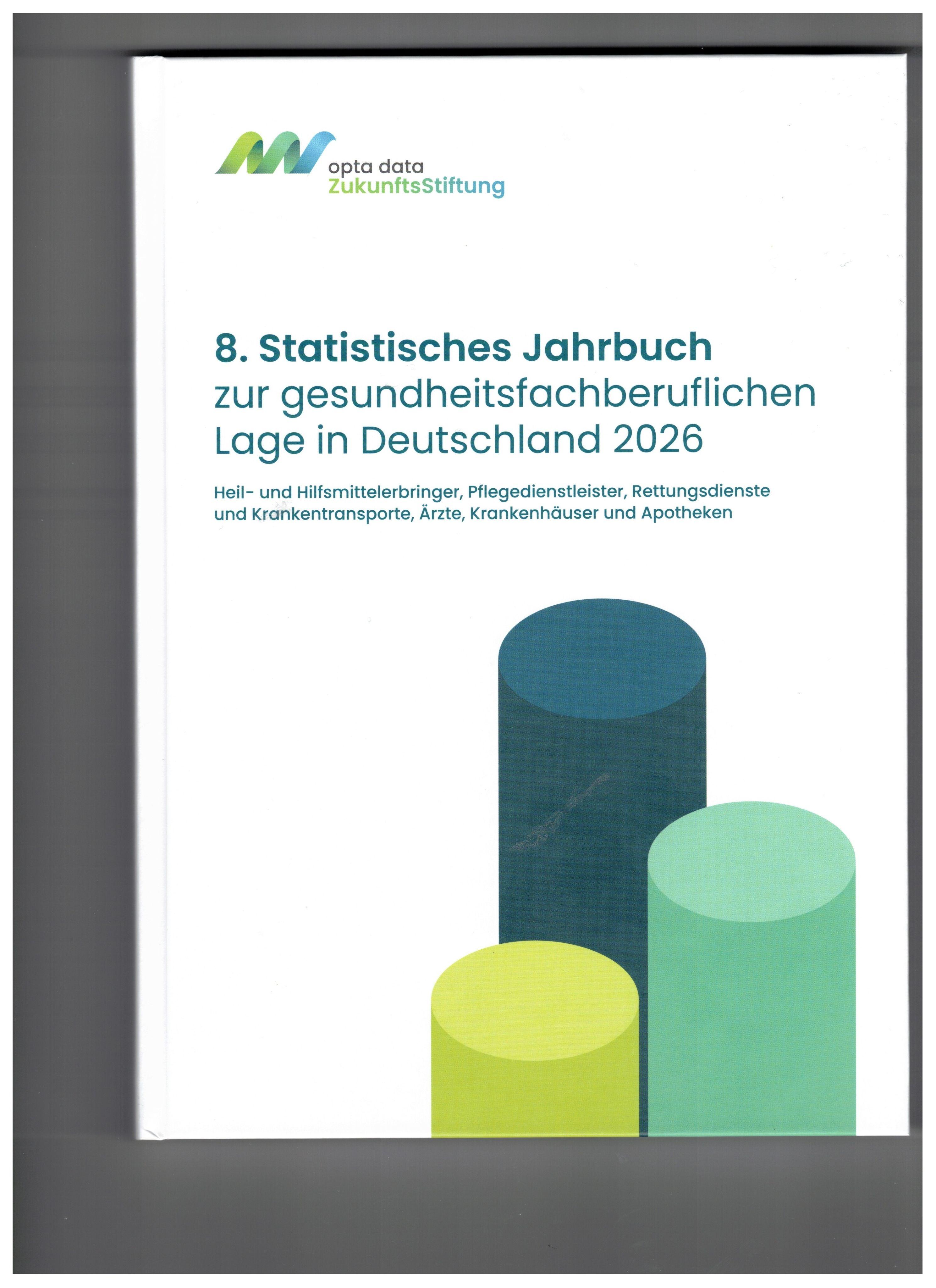 Vorderes Coverbild 8. Statistisches Jahrbuch zur gesundheitsfachberuflichen Lage in Deutschland 2026