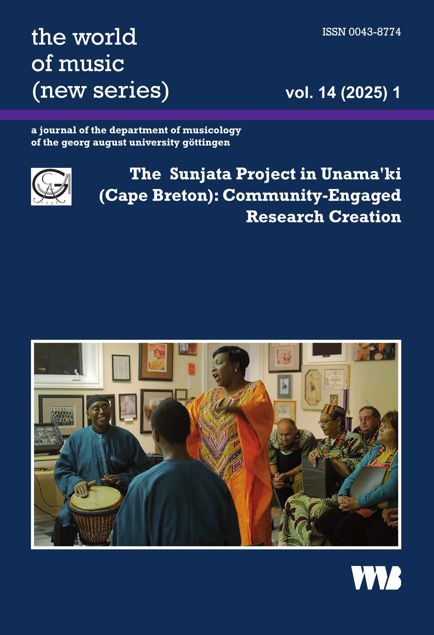 Vorderes Coverbild the world of music (new series) vol. 14 (2025) 1