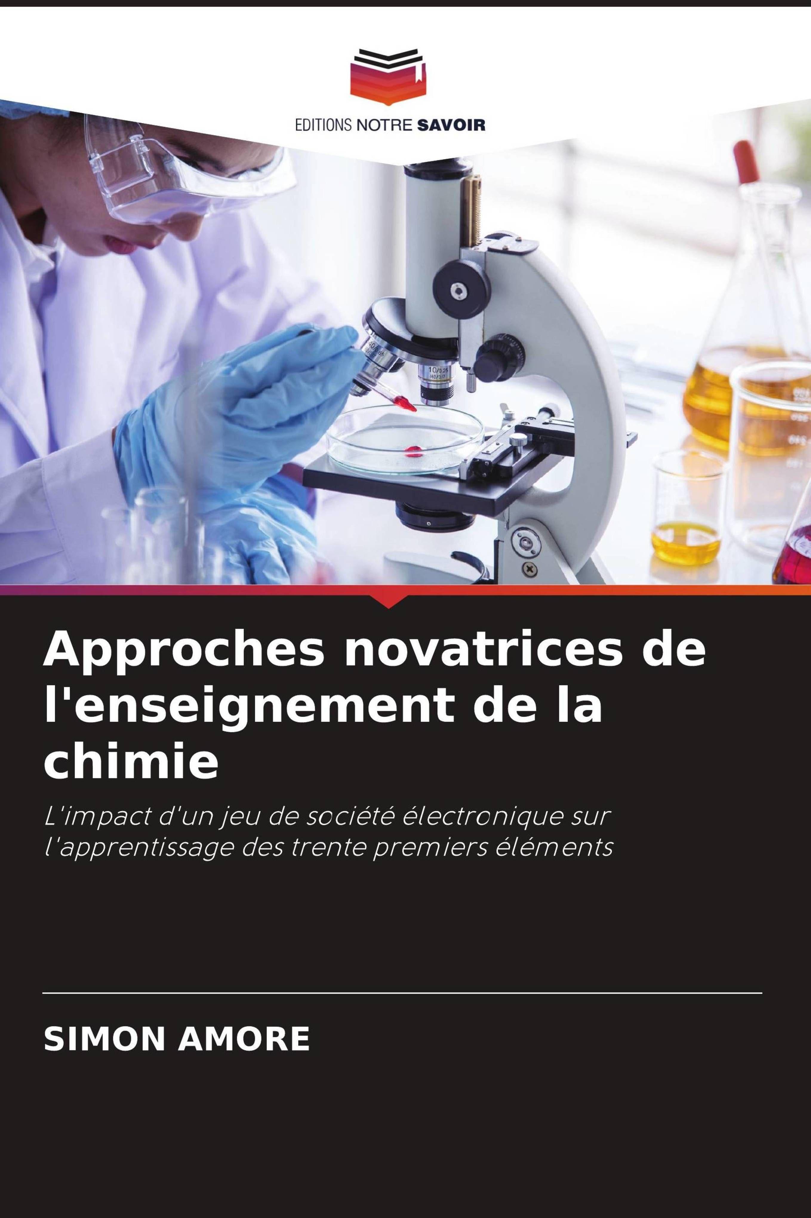Vorderes Coverbild Approches novatrices de l'enseignement de la chimie