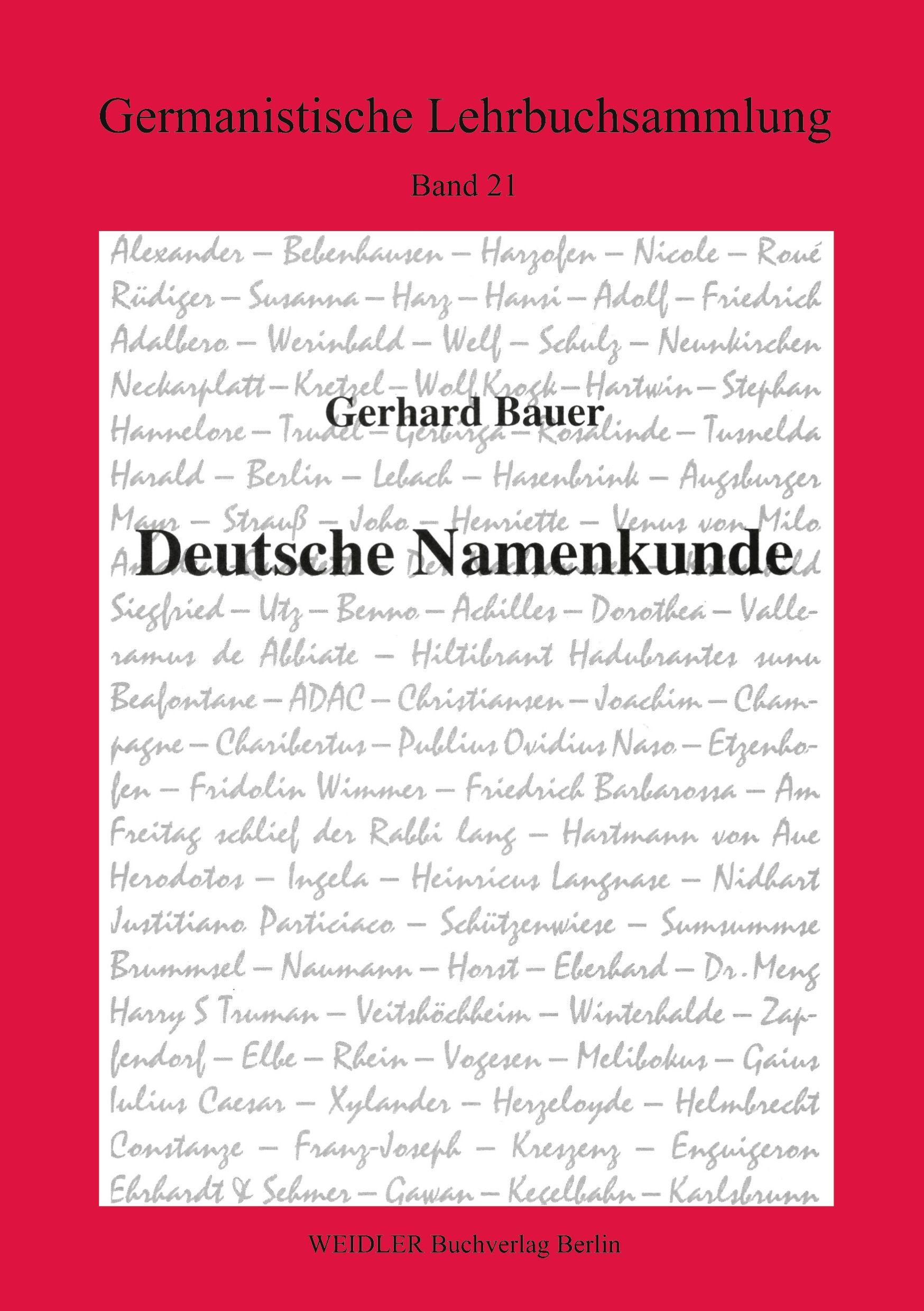 Vorderes Coverbild Deutsche Namenkunde