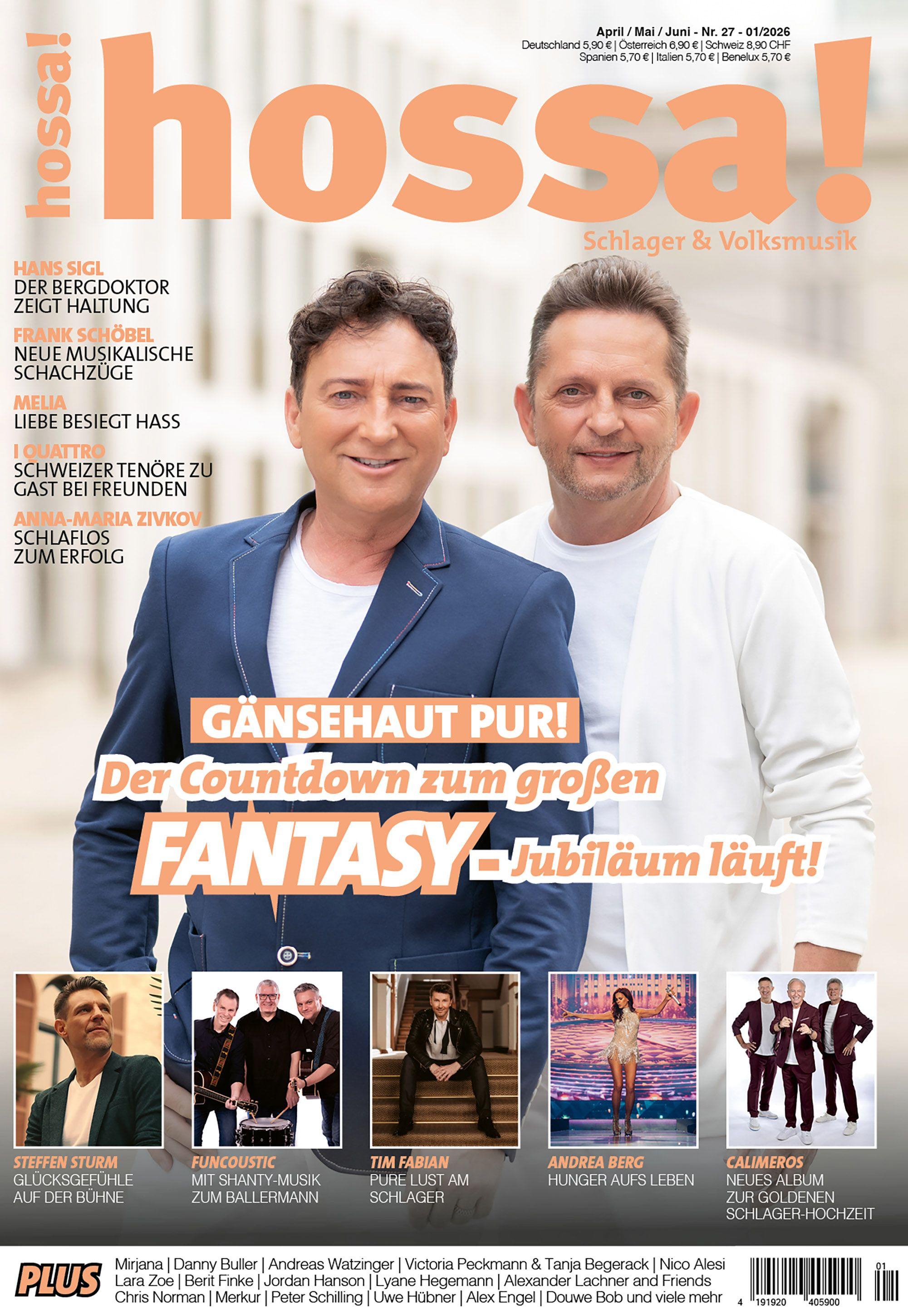 Vorderes Coverbild hossa! - Das Magazin für Volksmusik und Schlager! Ausgabe #27