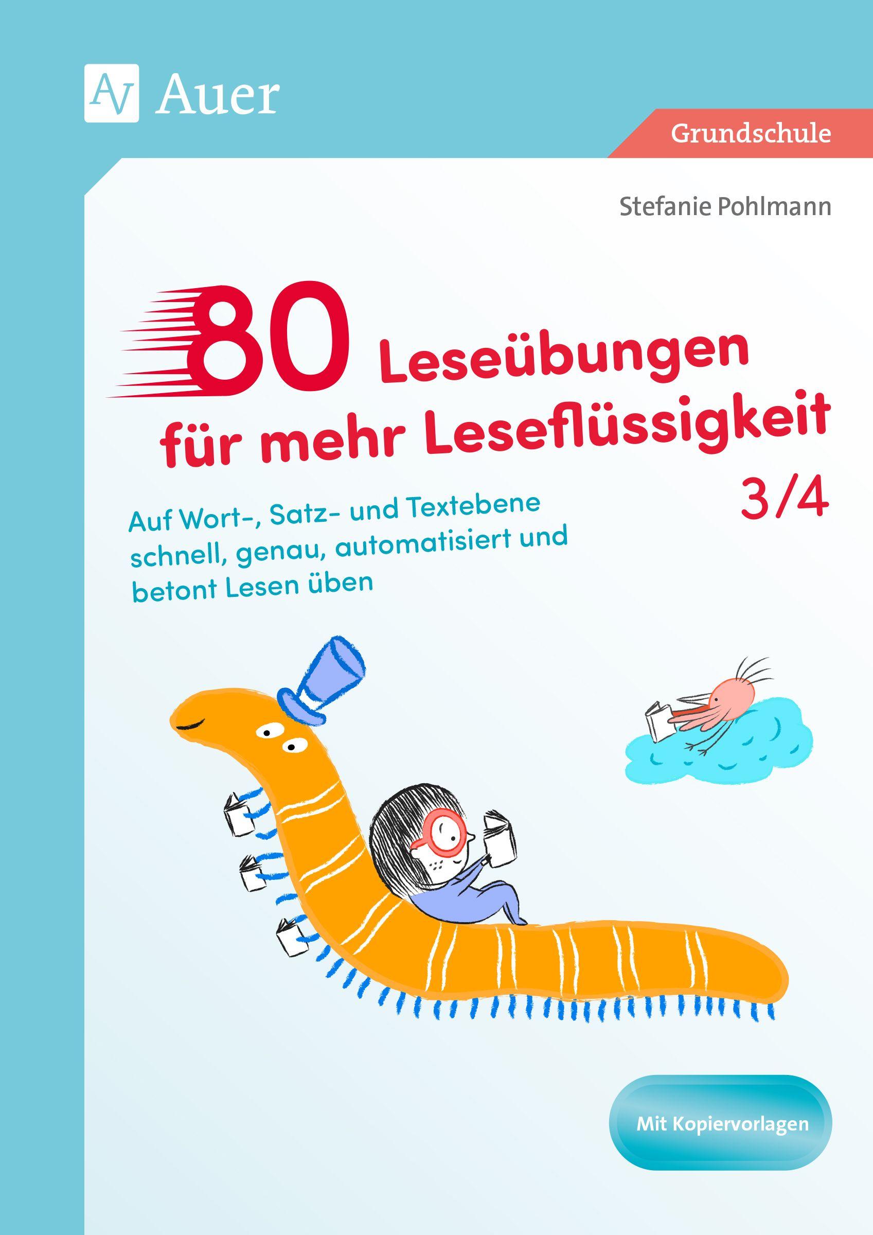 Vorderes Coverbild 80 Leseübungen für mehr Leseflüssigkeit 3/4
