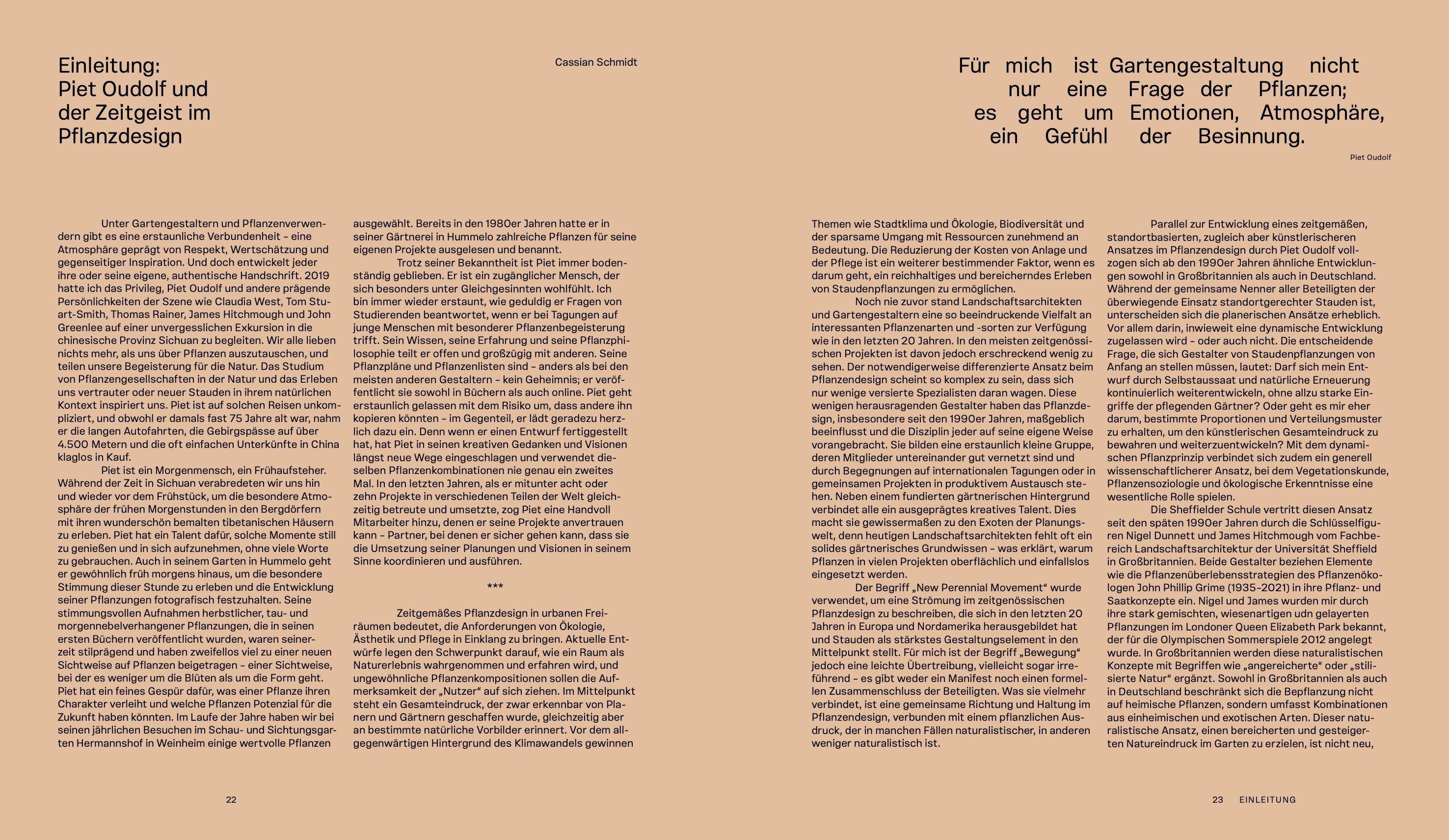 Beispielinhalt (Bild) Piet Oudolf. Das Werk