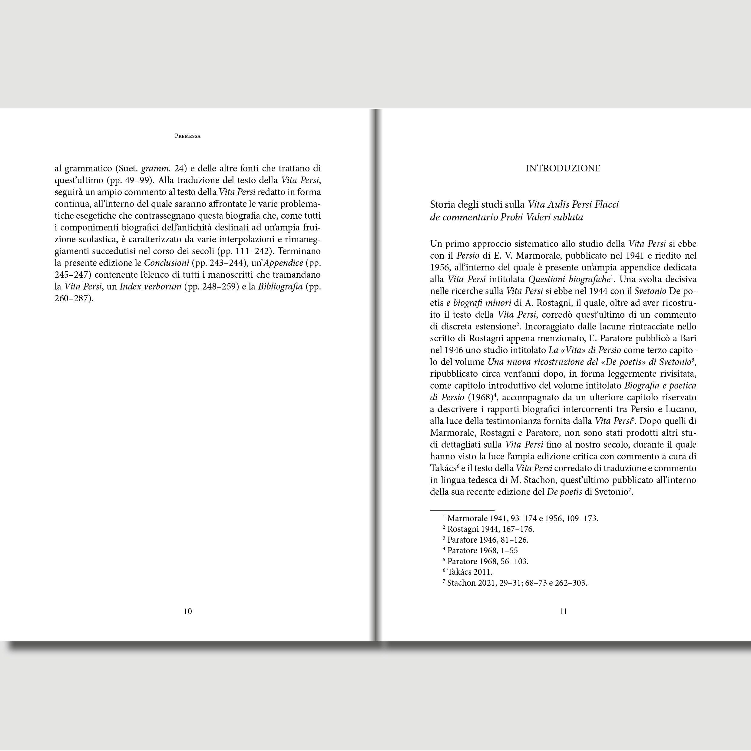 Beispielinhalt (Bild) La Vita Aulis Persi Flacci de commentario Probi Valeri sublata