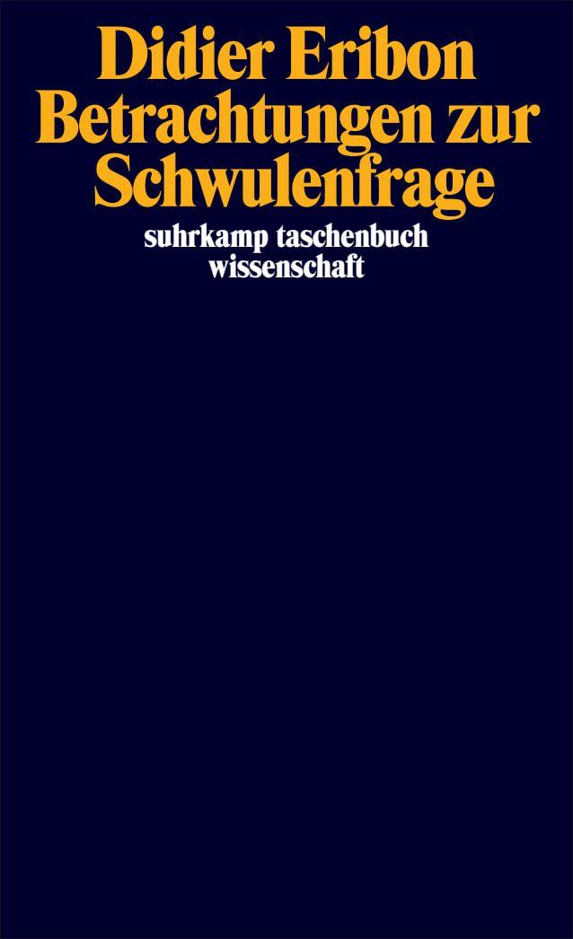 Vorderes Coverbild Betrachtungen zur Schwulenfrage