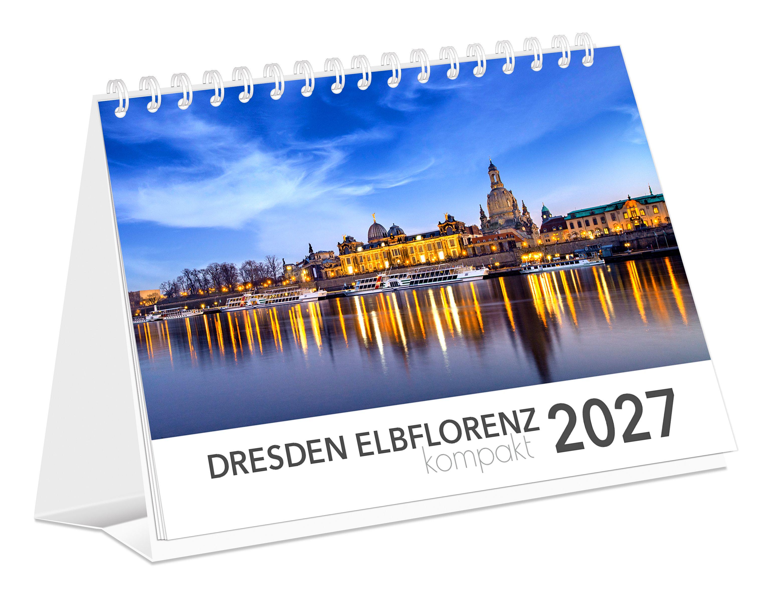 Vorderes Coverbild Kalender Dresden Elbflorenz kompakt 2027