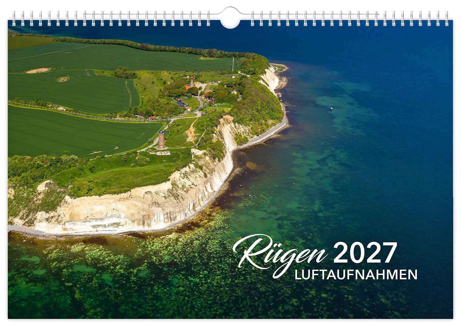 Vorderes Coverbild Kalender Rügen Luftaufnahmen 2027