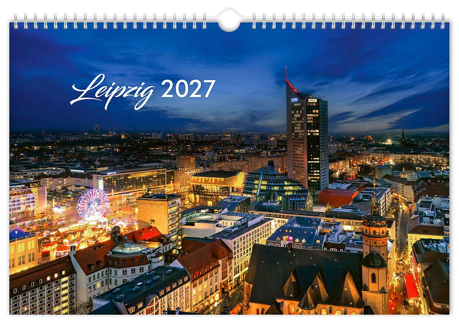 Vorderes Coverbild Kalender Leipzig 2027
