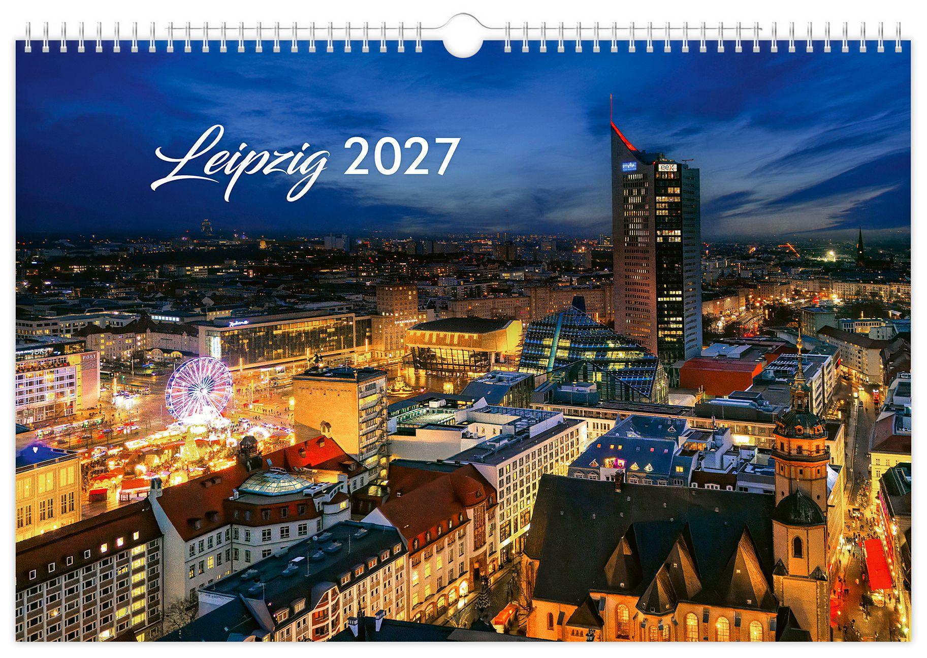 Vorderes Coverbild Kalender Leipzig 2027