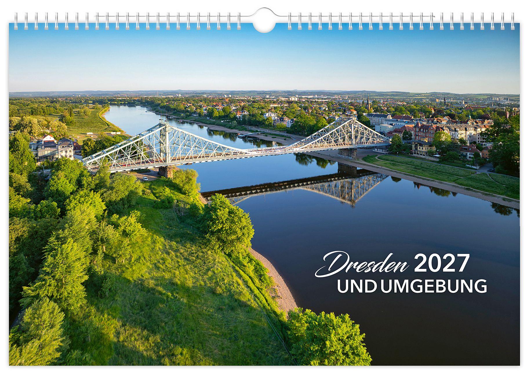 Vorderes Coverbild Kalender Dresden und Umgebung 2027