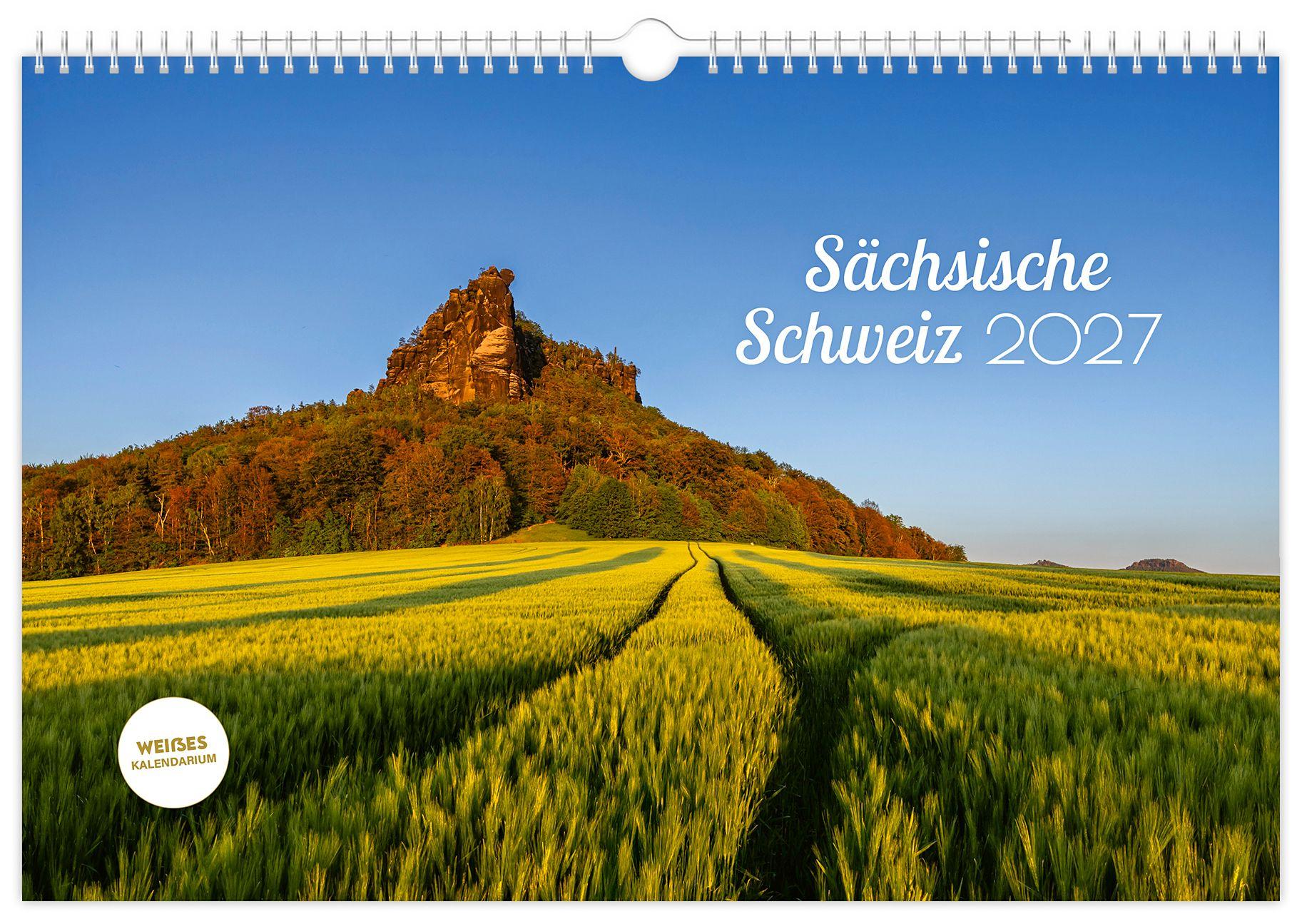 Vorderes Coverbild Kalender Sächsische Schweiz 2027