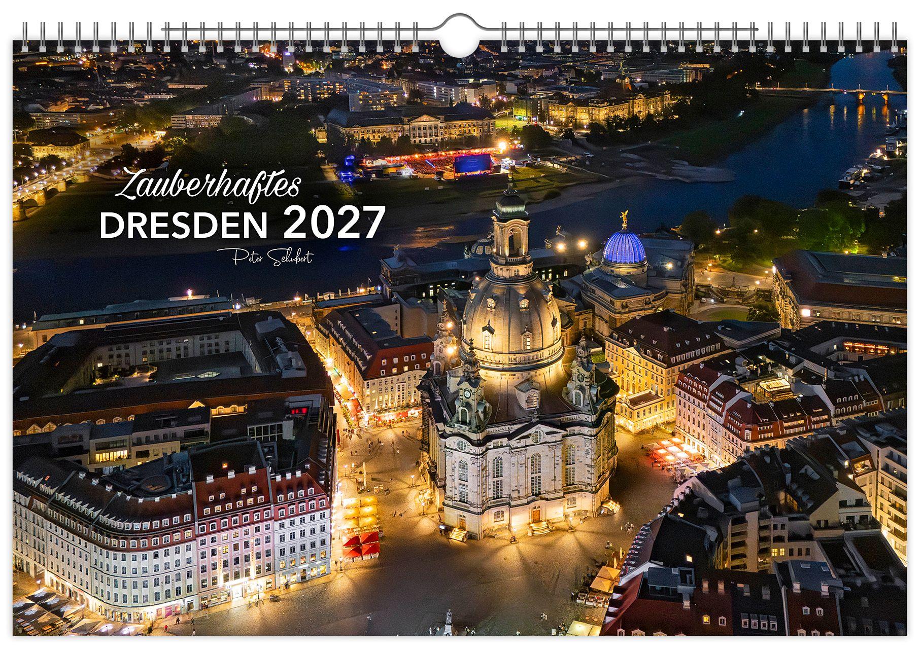 Vorderes Coverbild Kalender Zauberhaftes Dresden 2027