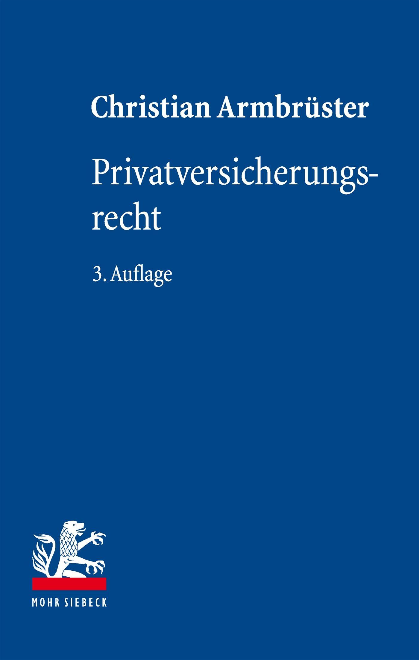 Vorderes Coverbild Privatversicherungsrecht