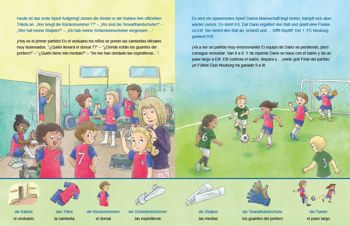 Beispielinhalt (Bild) Fußball (Deutsch-Spanisch)