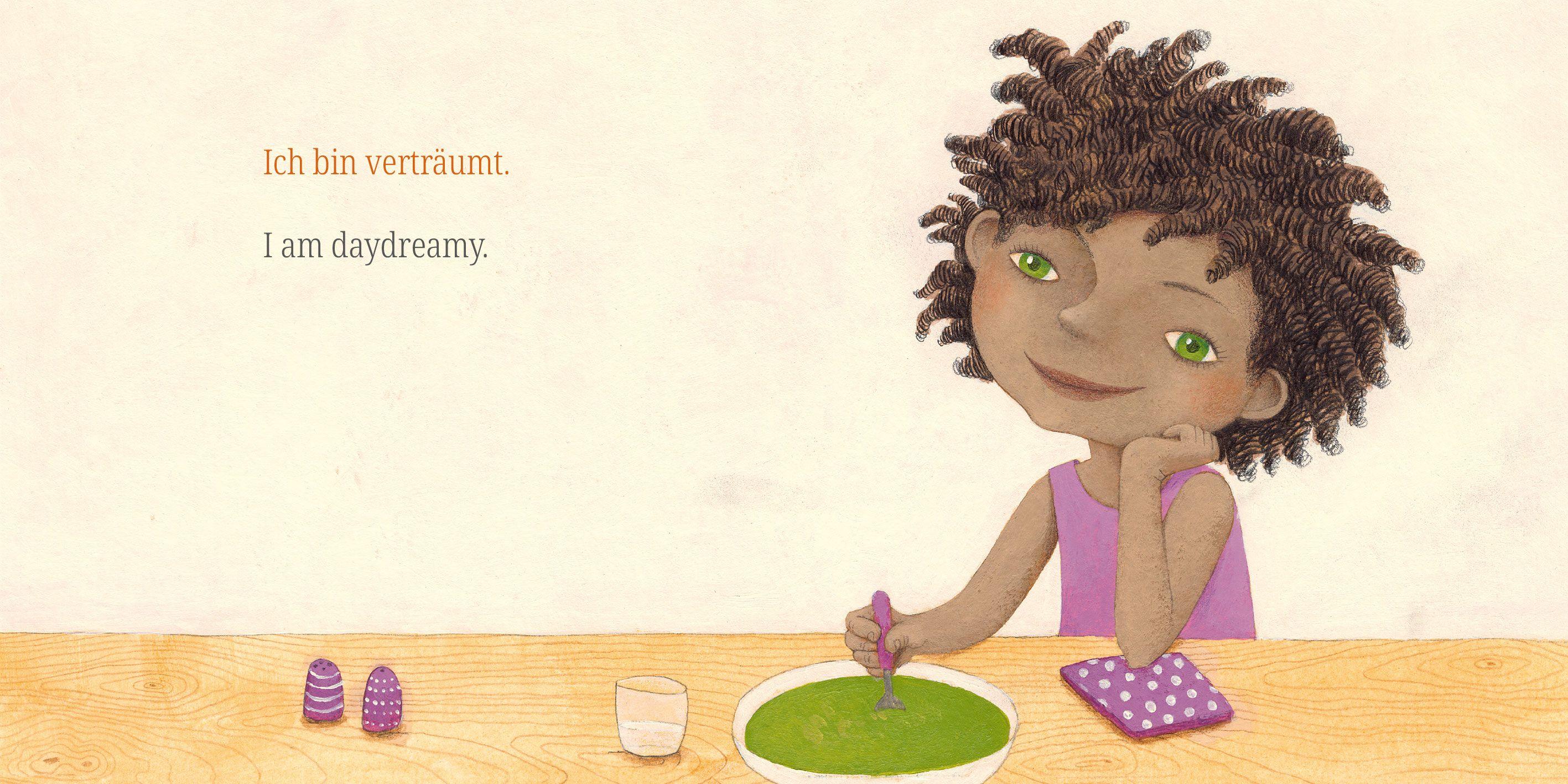 Beispielinhalt (Bild) Ich bin jetzt ... (Deutsch-Englisch)