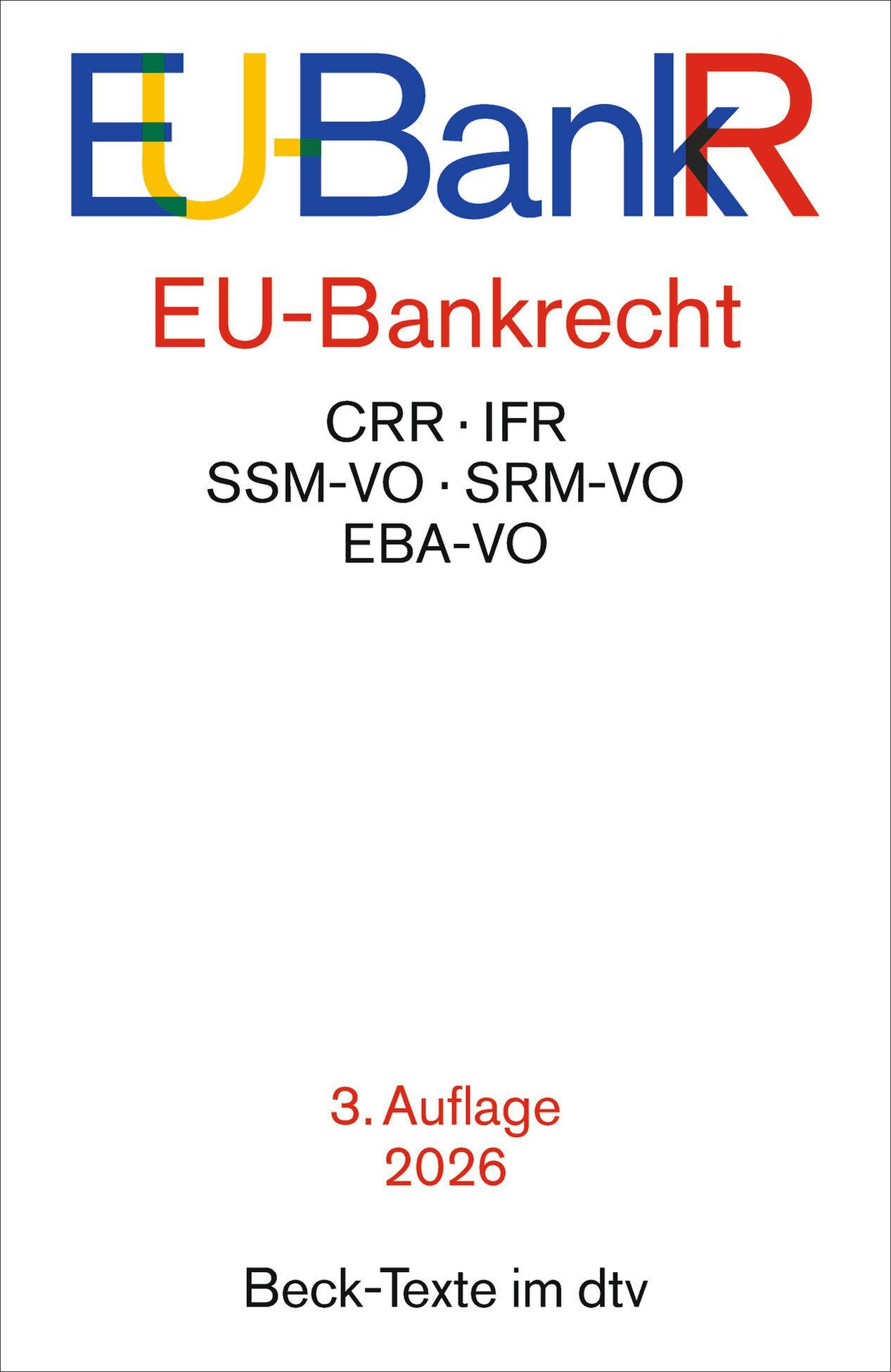 Vorderes Coverbild EU-Bankrecht. EU-BankR