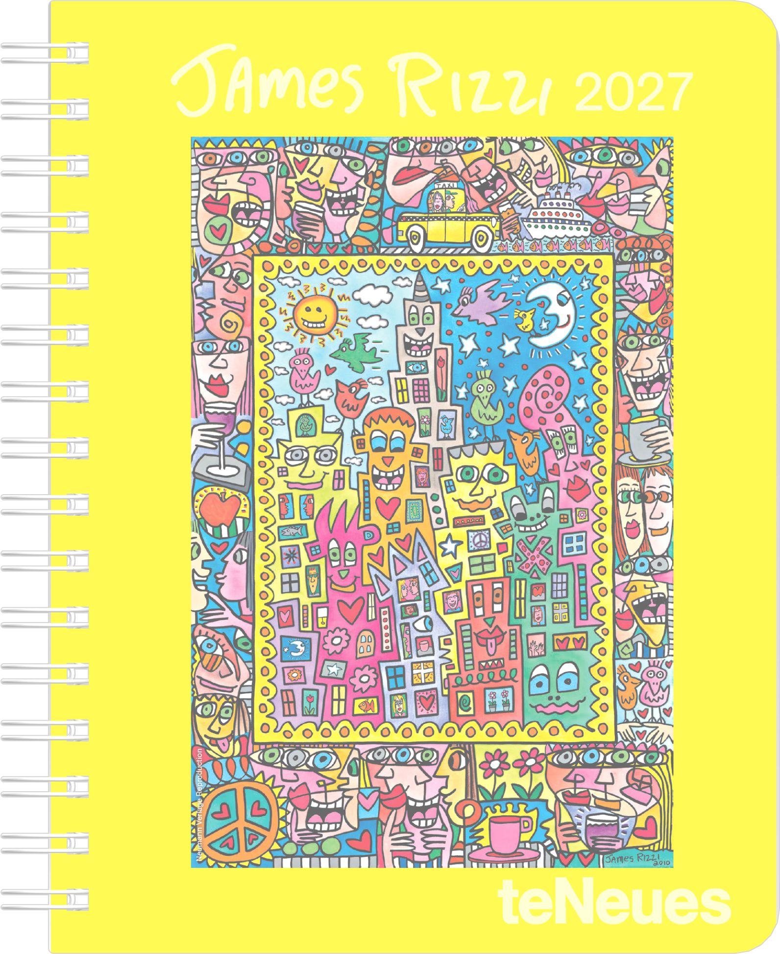 Vorderes Coverbild James Rizzi Diary 2027