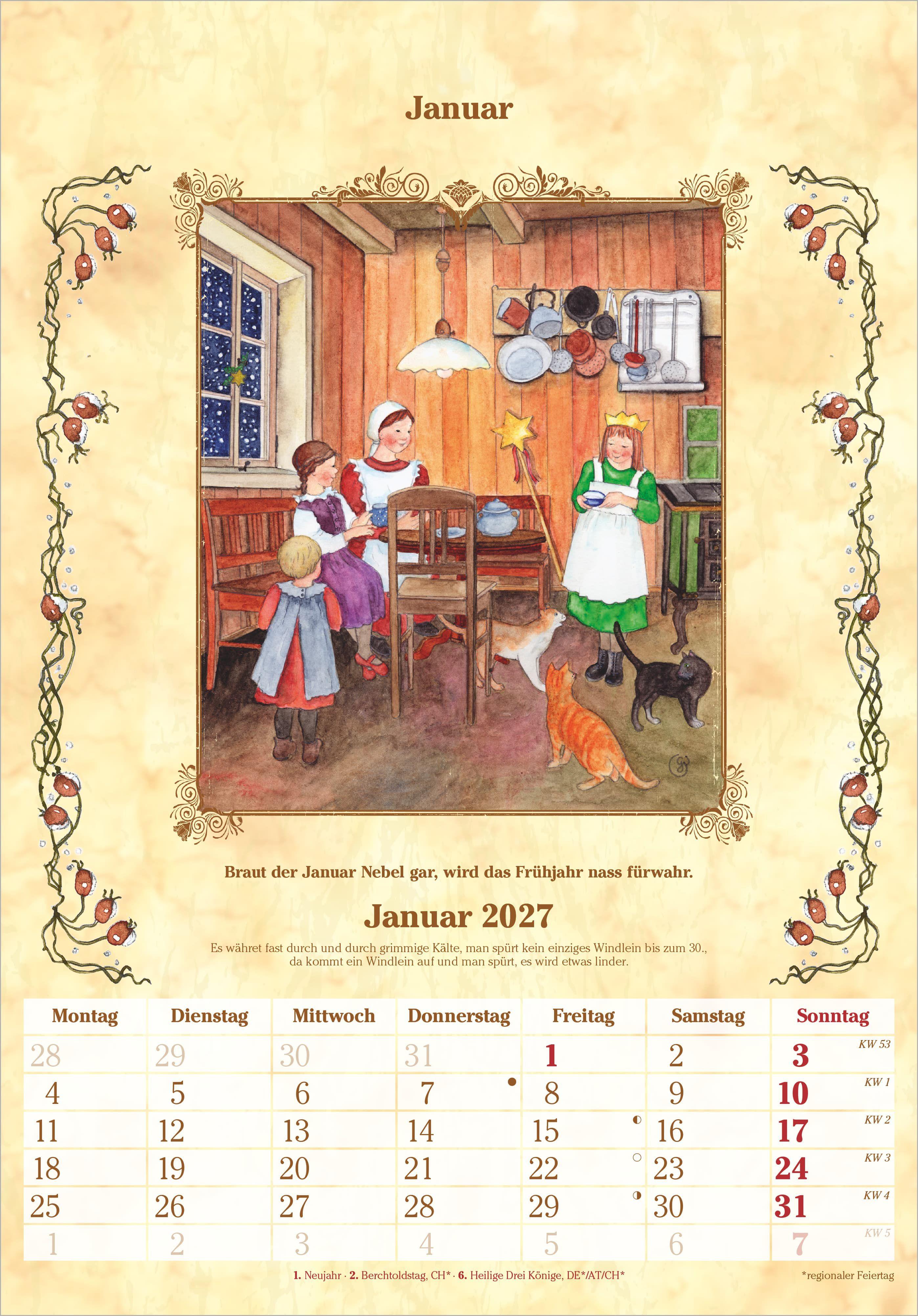 Beispielinhalt (Bild) Bauernkalender 2027