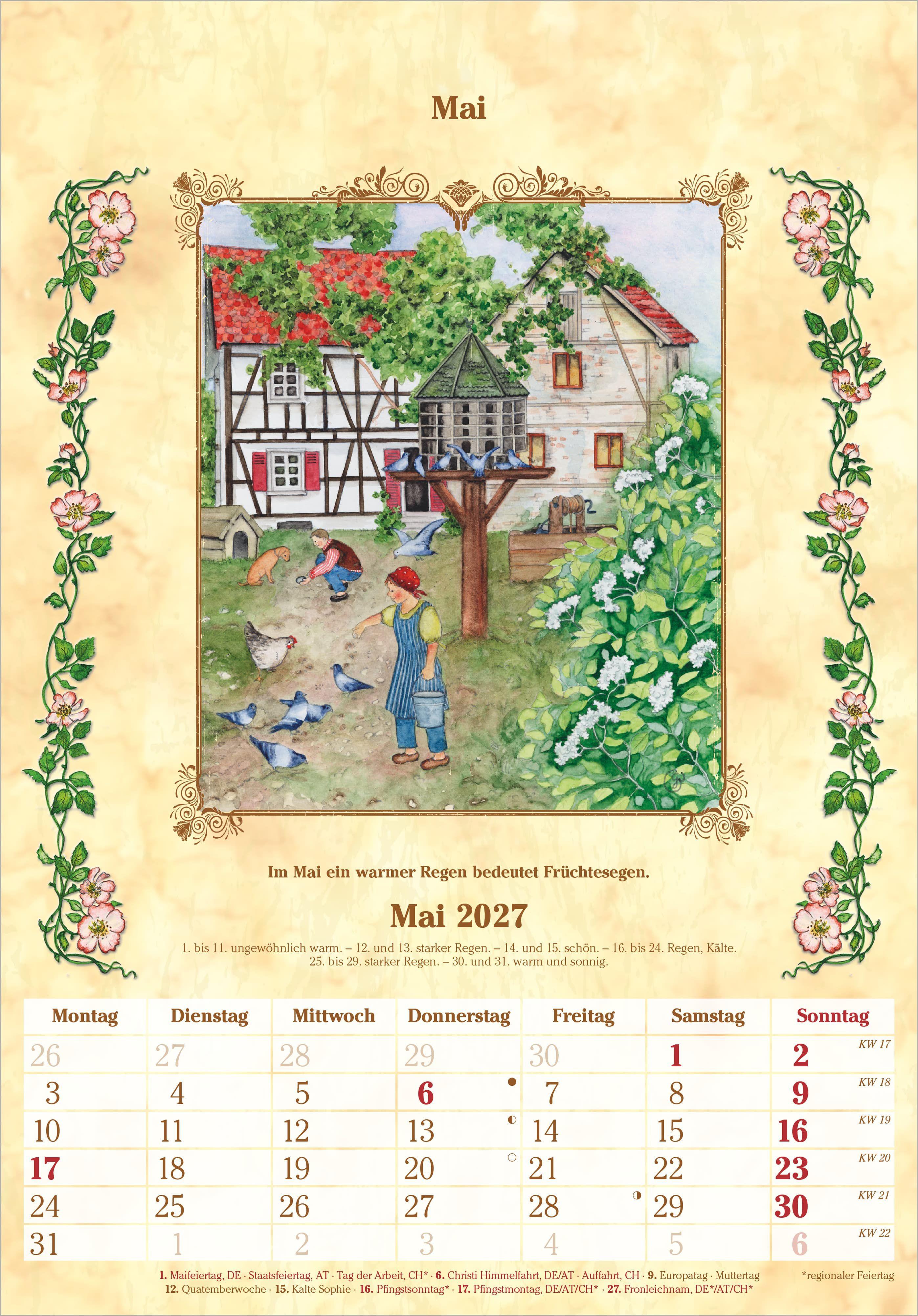 Beispielinhalt (Bild) Bauernkalender 2027