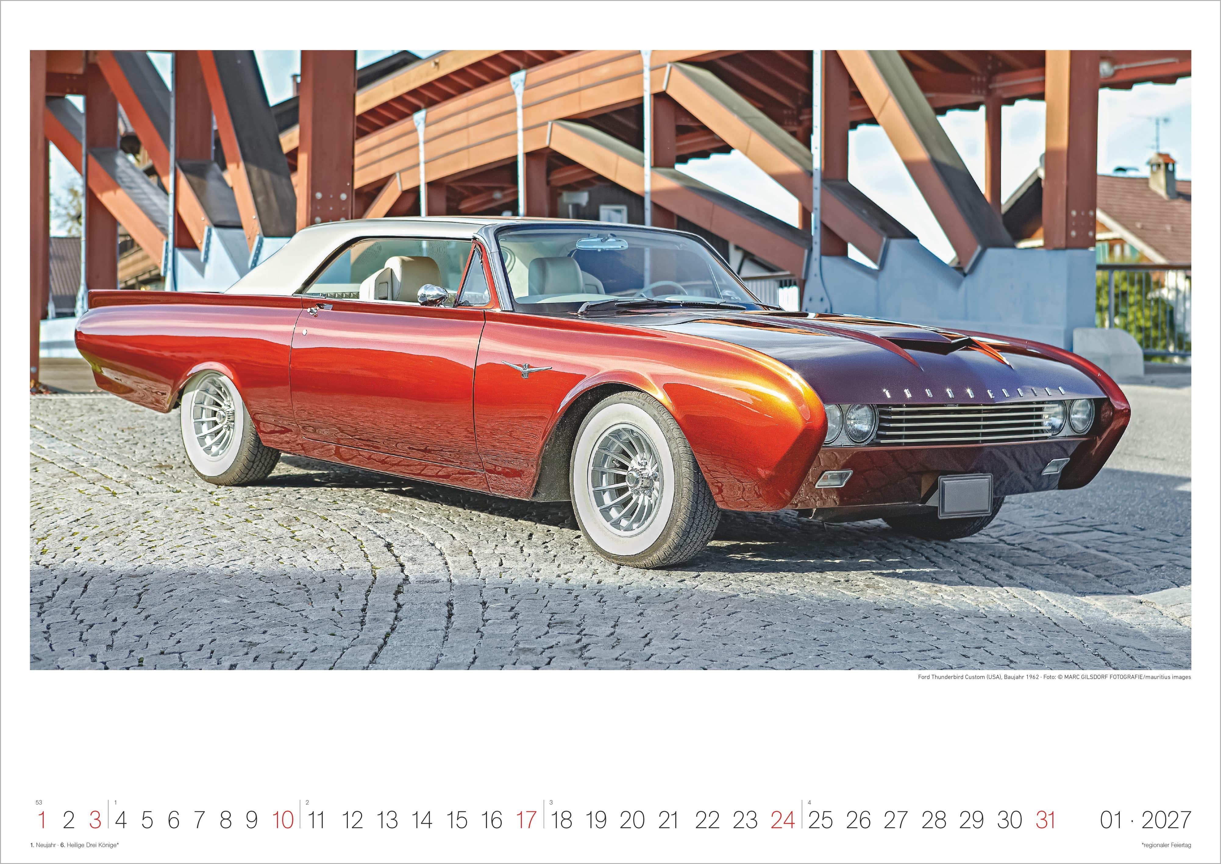 Beispielinhalt (Bild) Legendäre Klassiker - Ikonen auf Rädern 2027