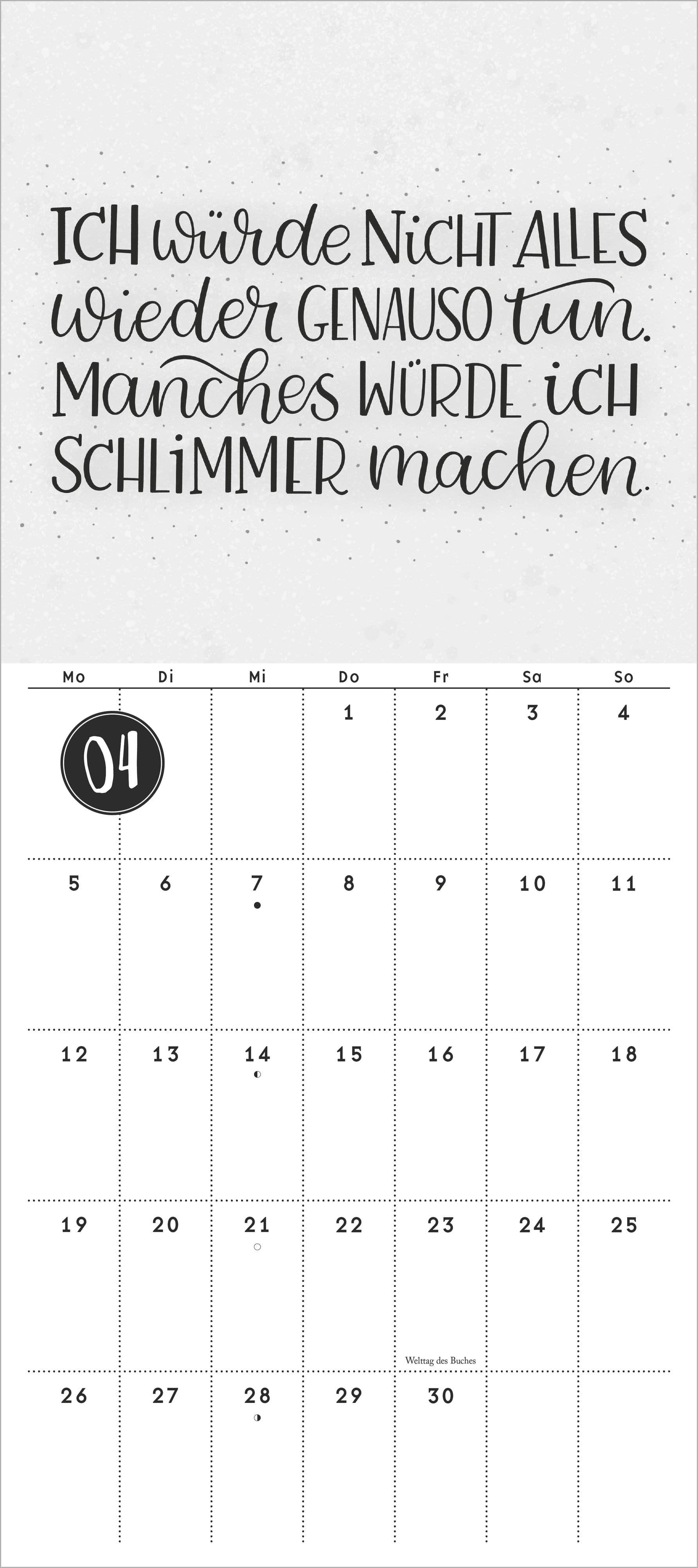 Beispielinhalt (Bild) Funny Quotes Notizkalender 2027