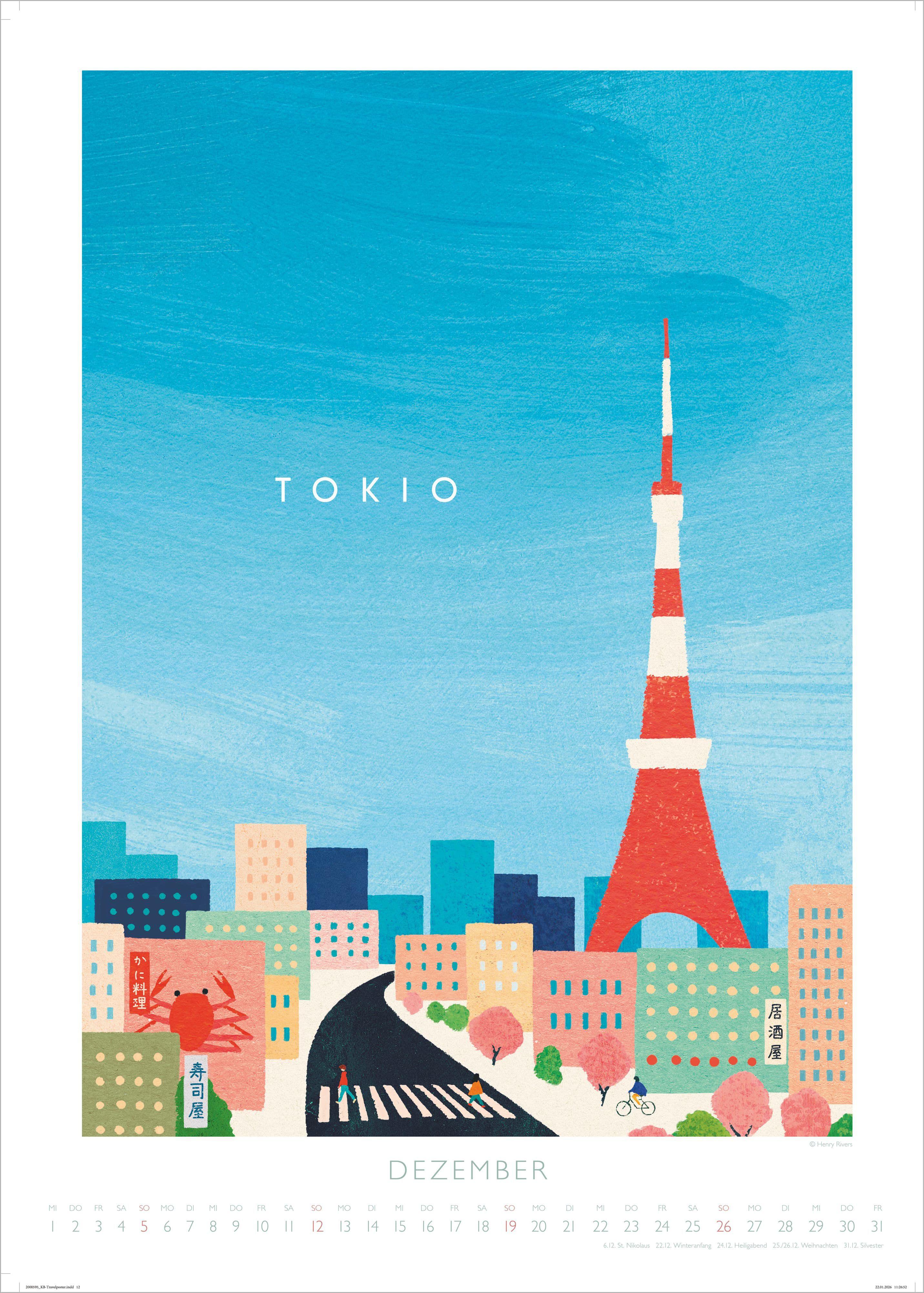 Beispielinhalt (Bild) Rivers: Travelposter 2027