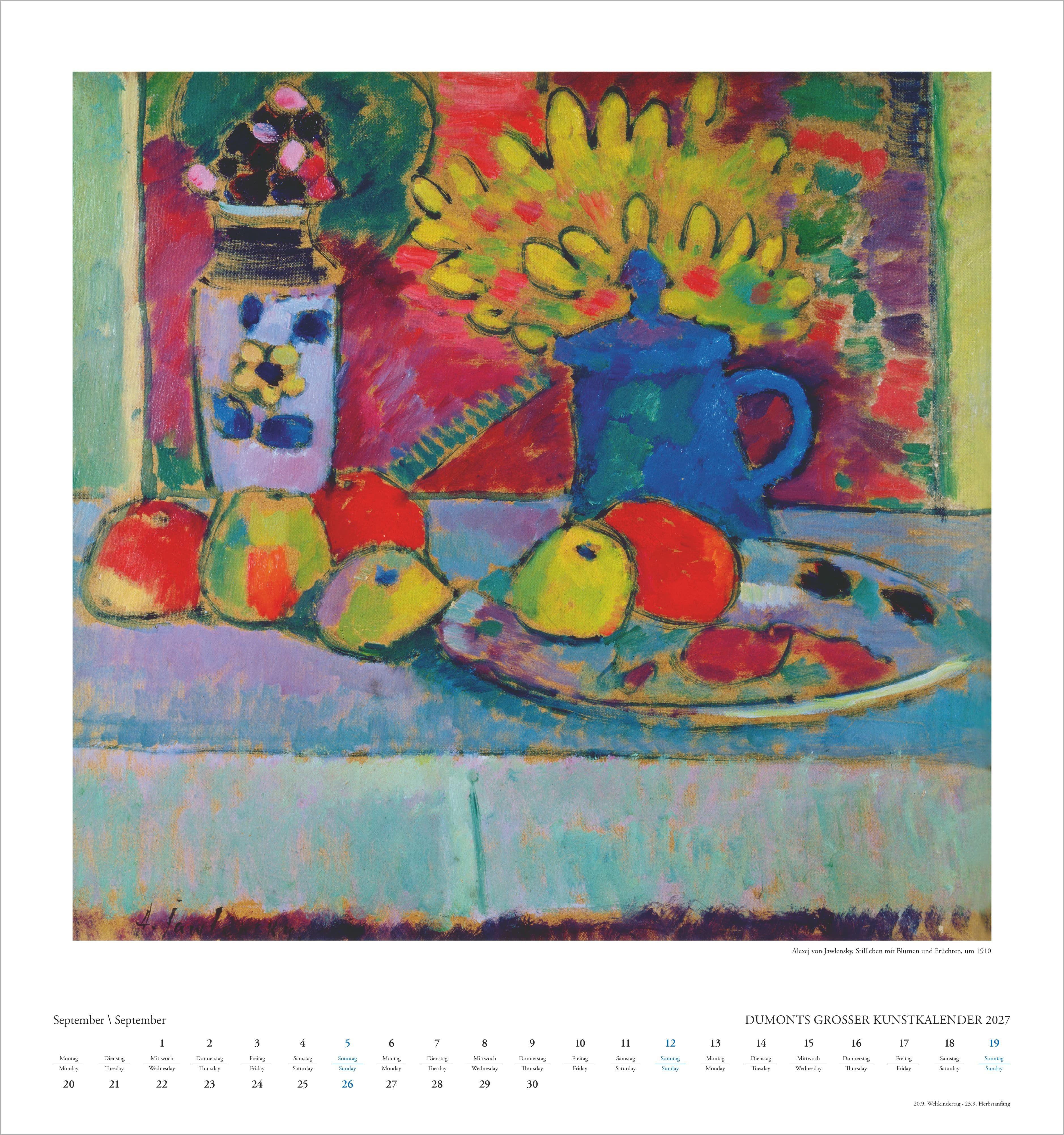 Beispielinhalt (Bild) DUMONTS Großer Kunstkalender 2027