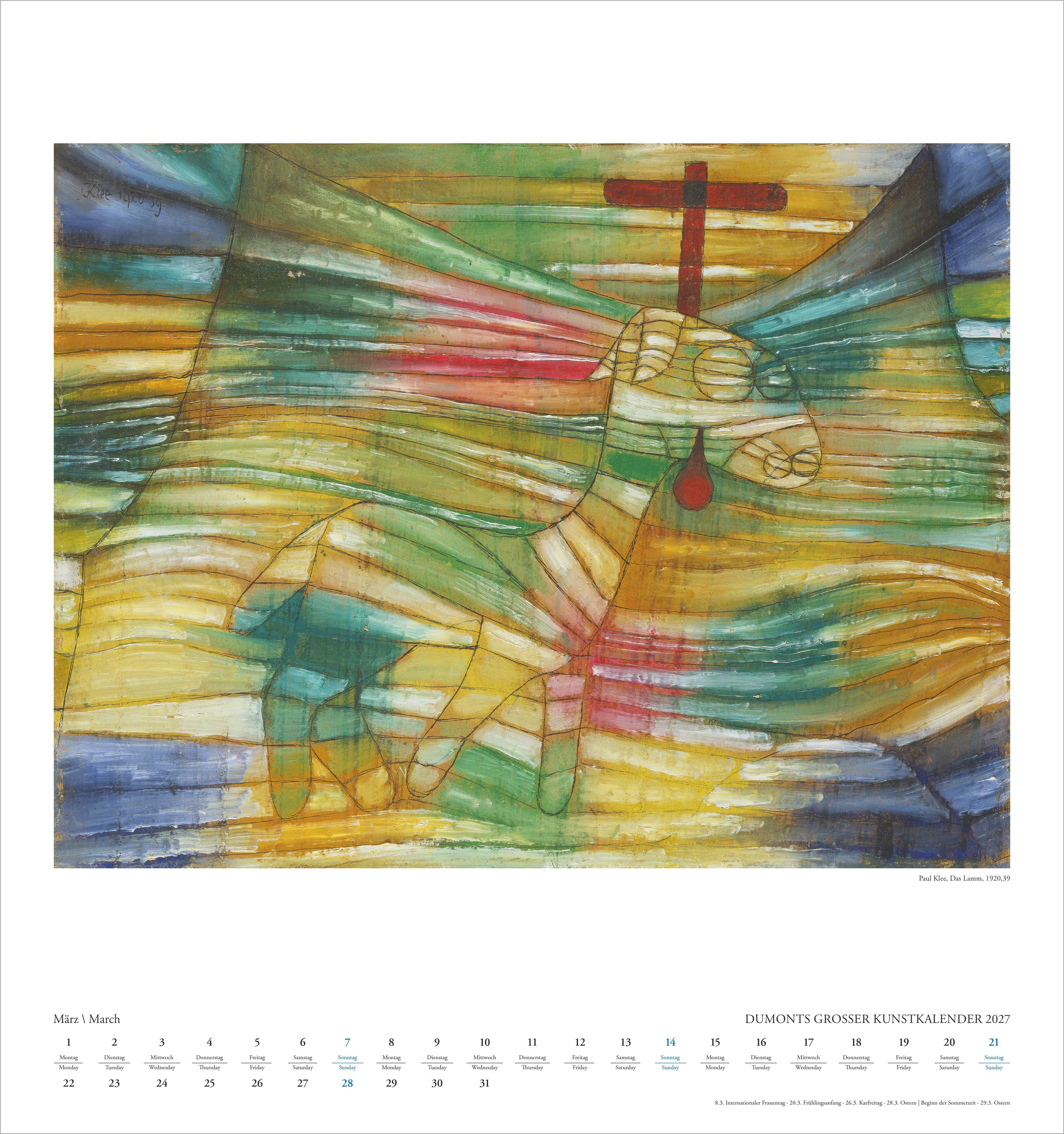 Beispielinhalt (Bild) DUMONTS Großer Kunstkalender 2027