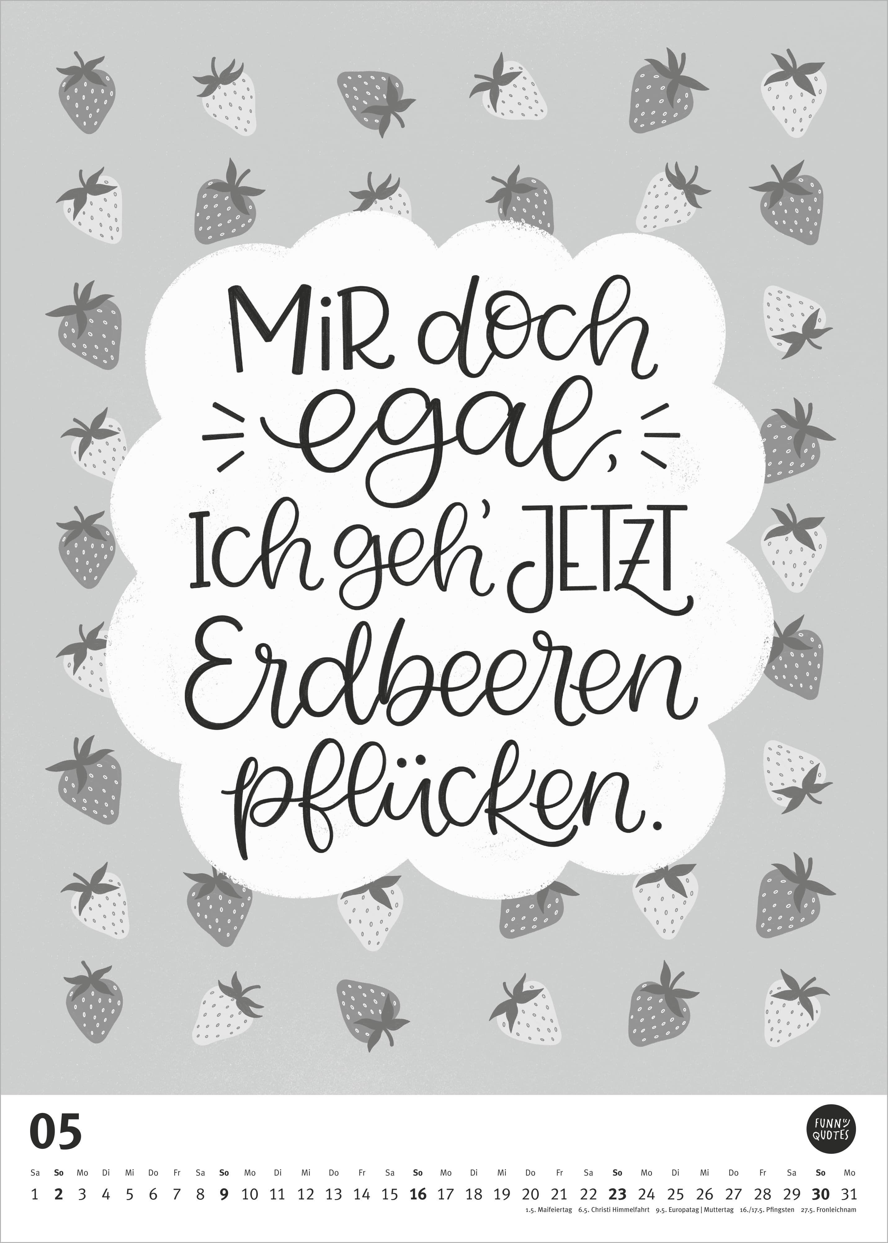 Beispielinhalt (Bild) Funny Quotes-Kalender 2027