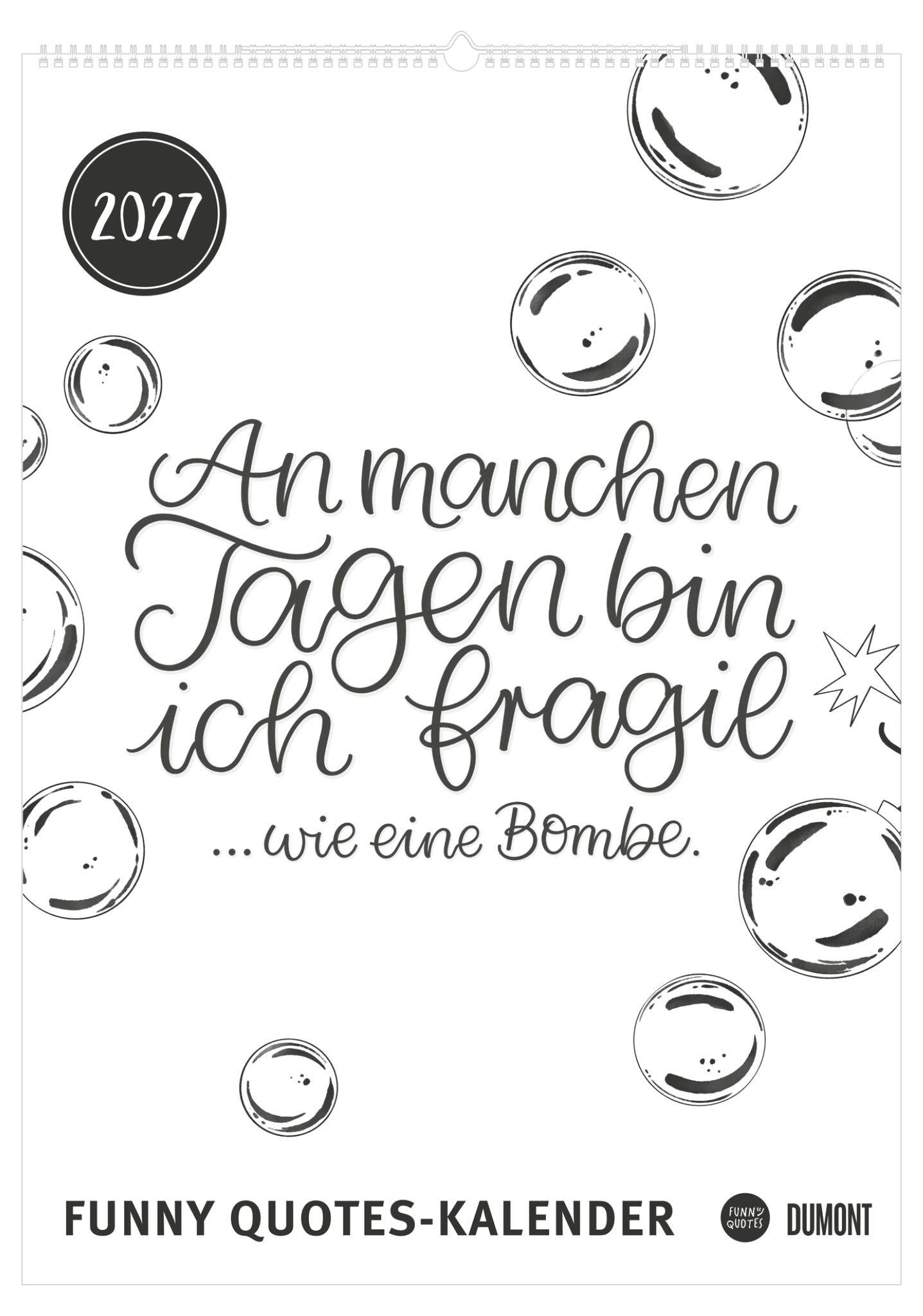 Vorderes Coverbild Funny Quotes-Kalender 2027
