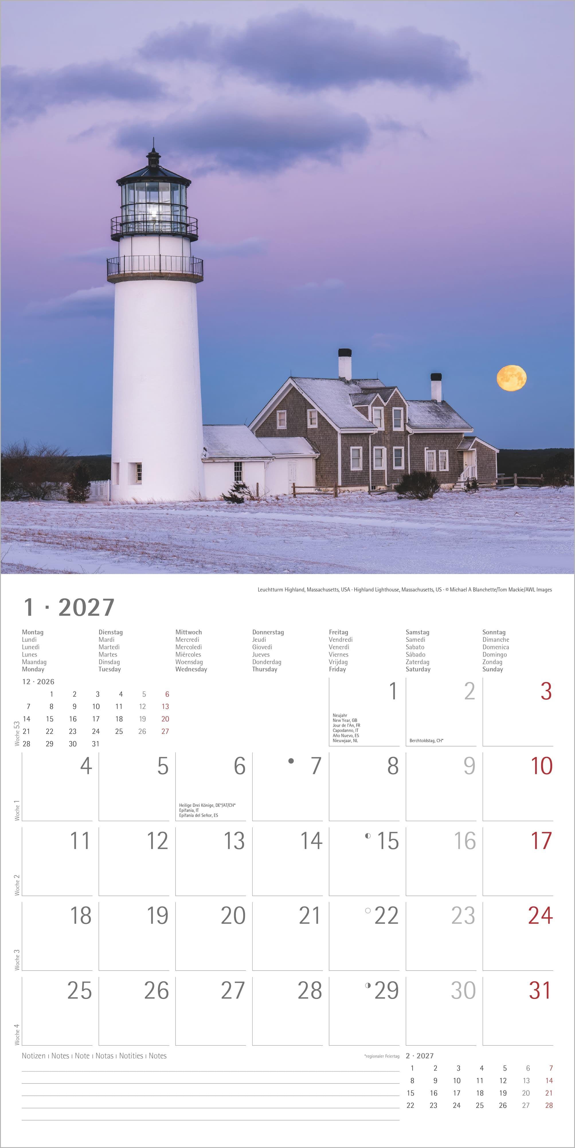 Beispielinhalt (Bild) Leuchttürme 2027